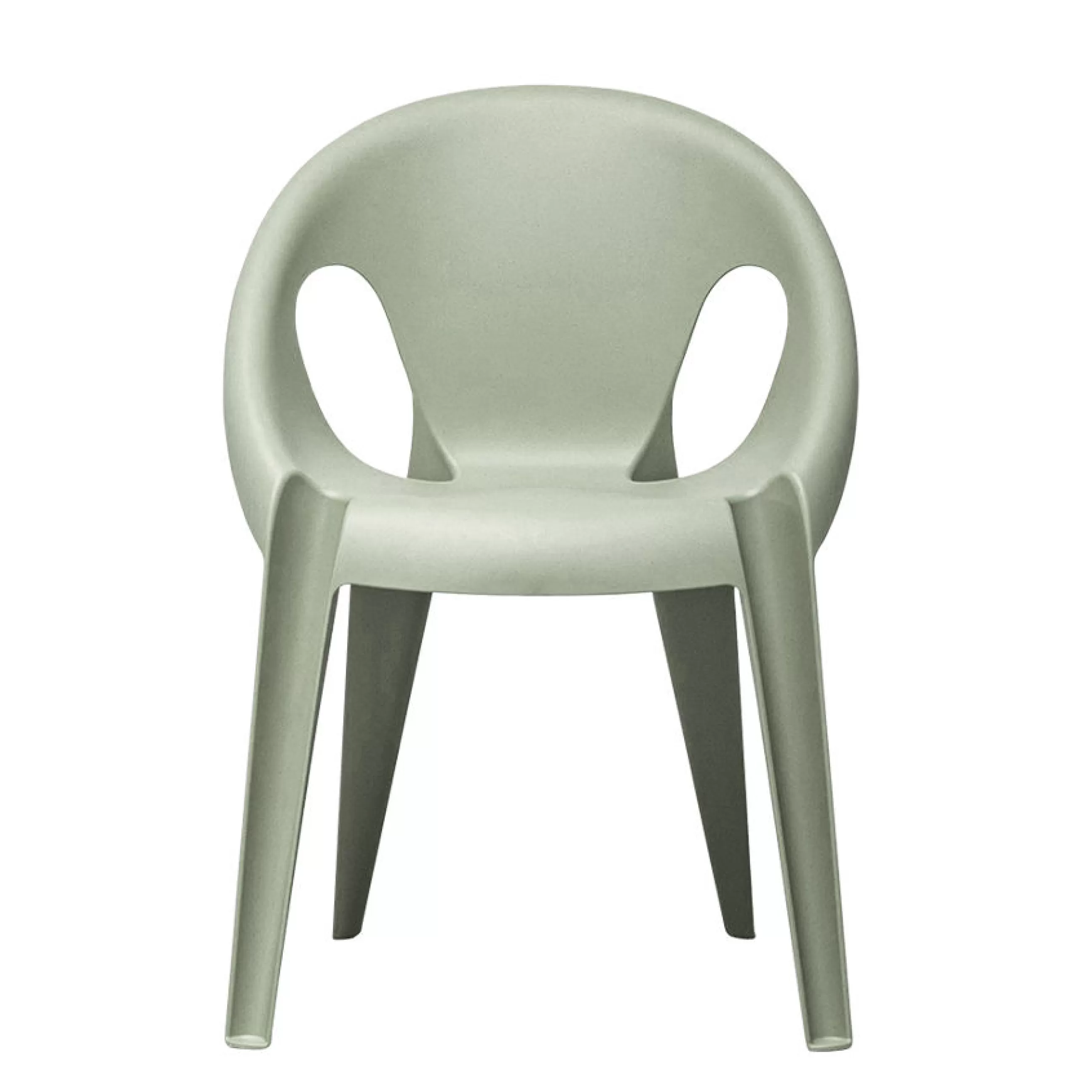 Chaises De Jardin>Magis Fauteuil Empilable Bell Plastique Vert Gris / By Konstantin Grcic / Polypropylene Recycle - Eco-Concu - Gris-Vert Dawn