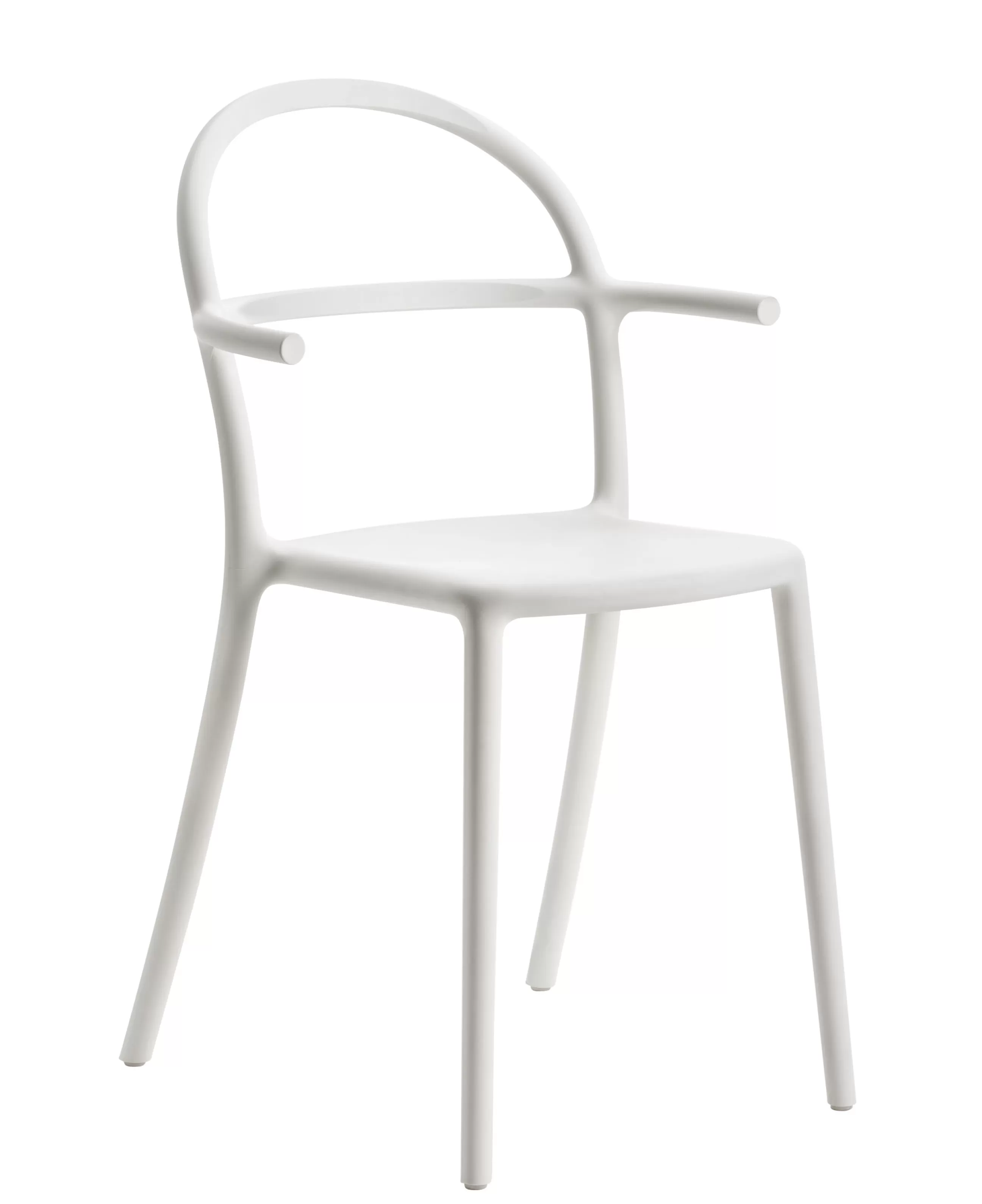 Chaises De Jardin>Kartell Fauteuil Empilable Generic C Plastique- Blanc