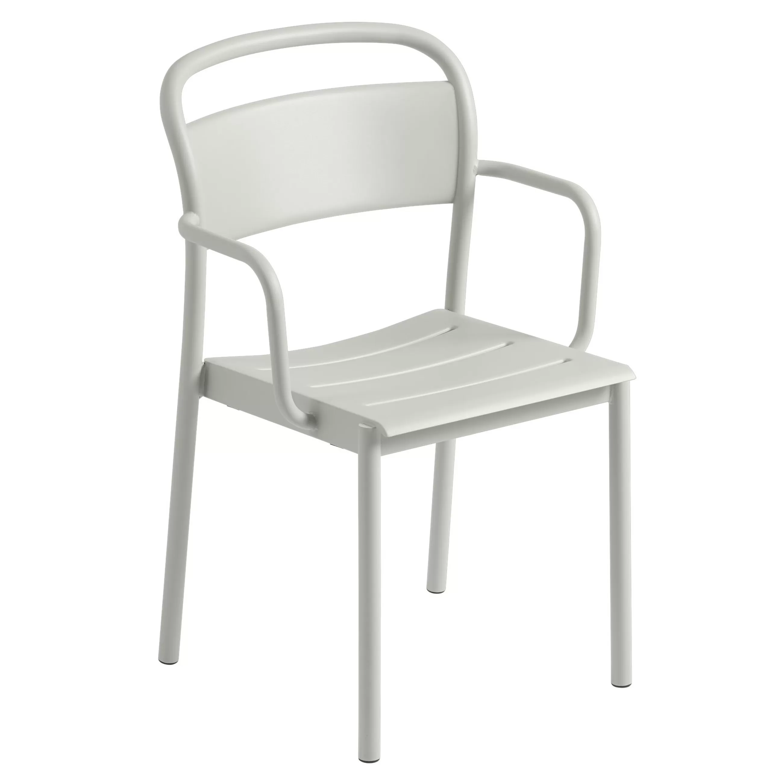 Chaises De Jardin>Muuto Fauteuil Empilable Linear Metal Gris - Gris Clair