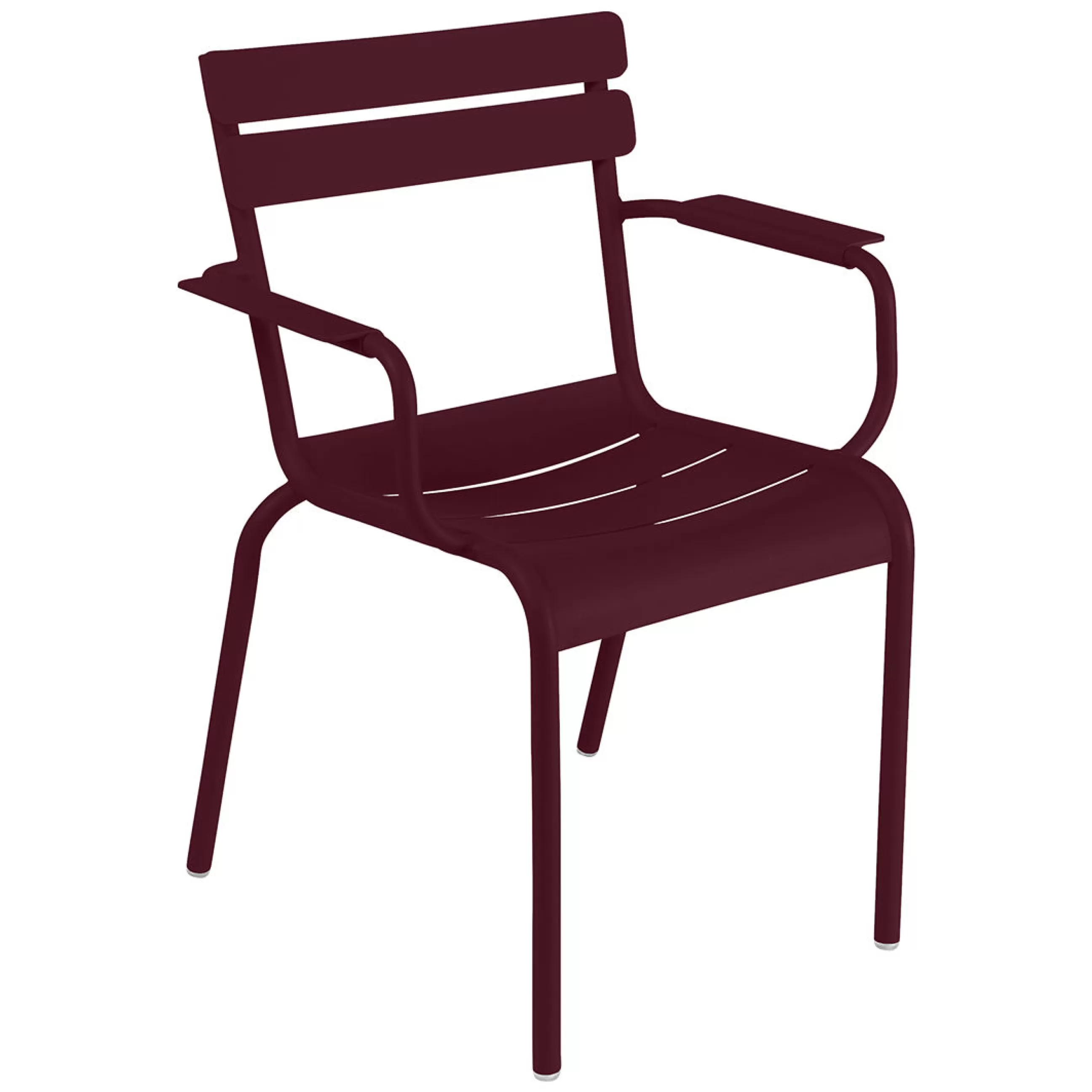 Chaises De Jardin>Fermob Fauteuil Empilable Luxembourg Metal Rouge / Aluminium - Cerise Noire