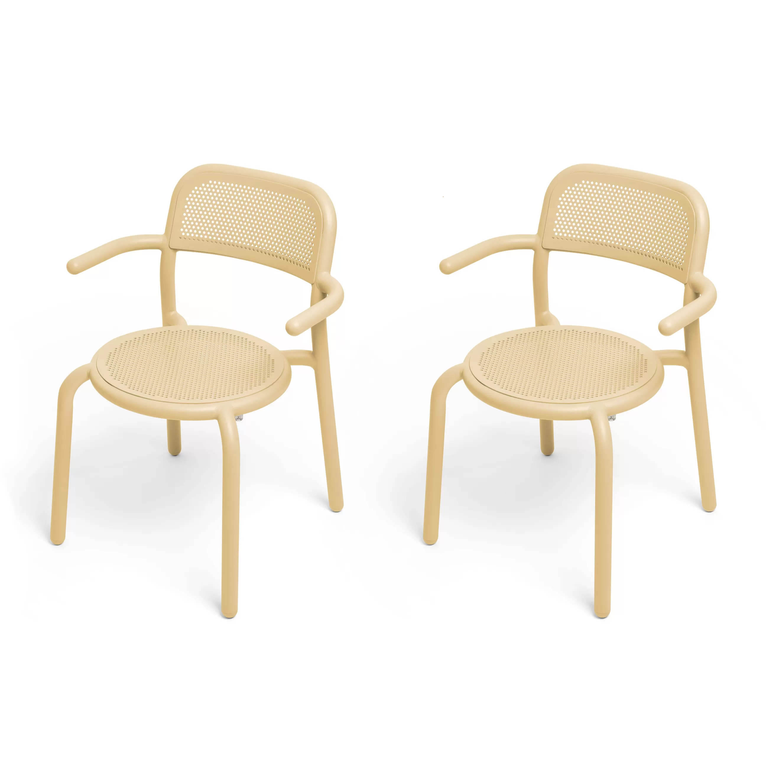 Chaises De Jardin>Fatboy Fauteuil Empilable Toni Metal Beige / Set De 2 - Beige Sable