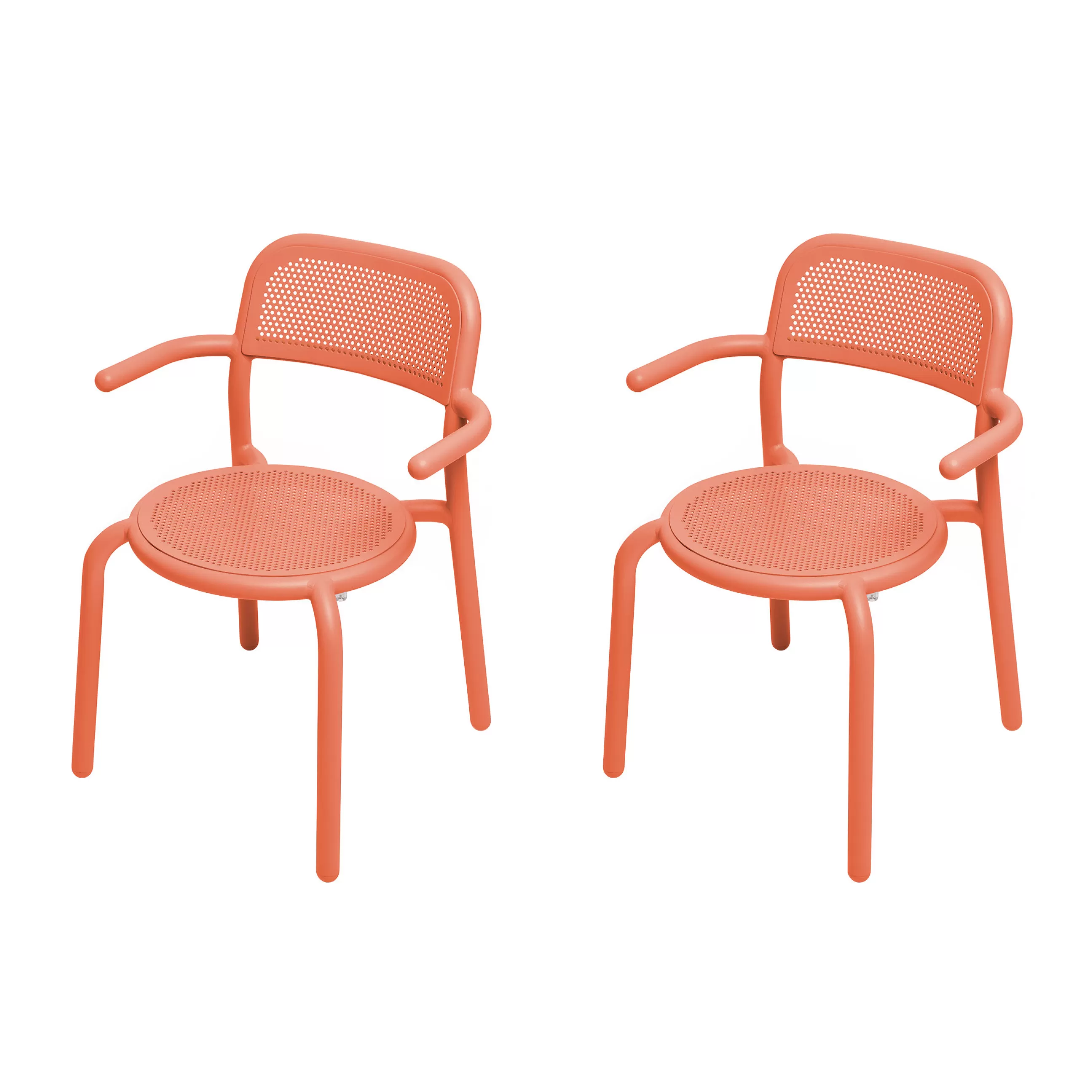 Chaises De Jardin>Fatboy Fauteuil Empilable Toni Metal Orange / Set De 2 - Mandarine