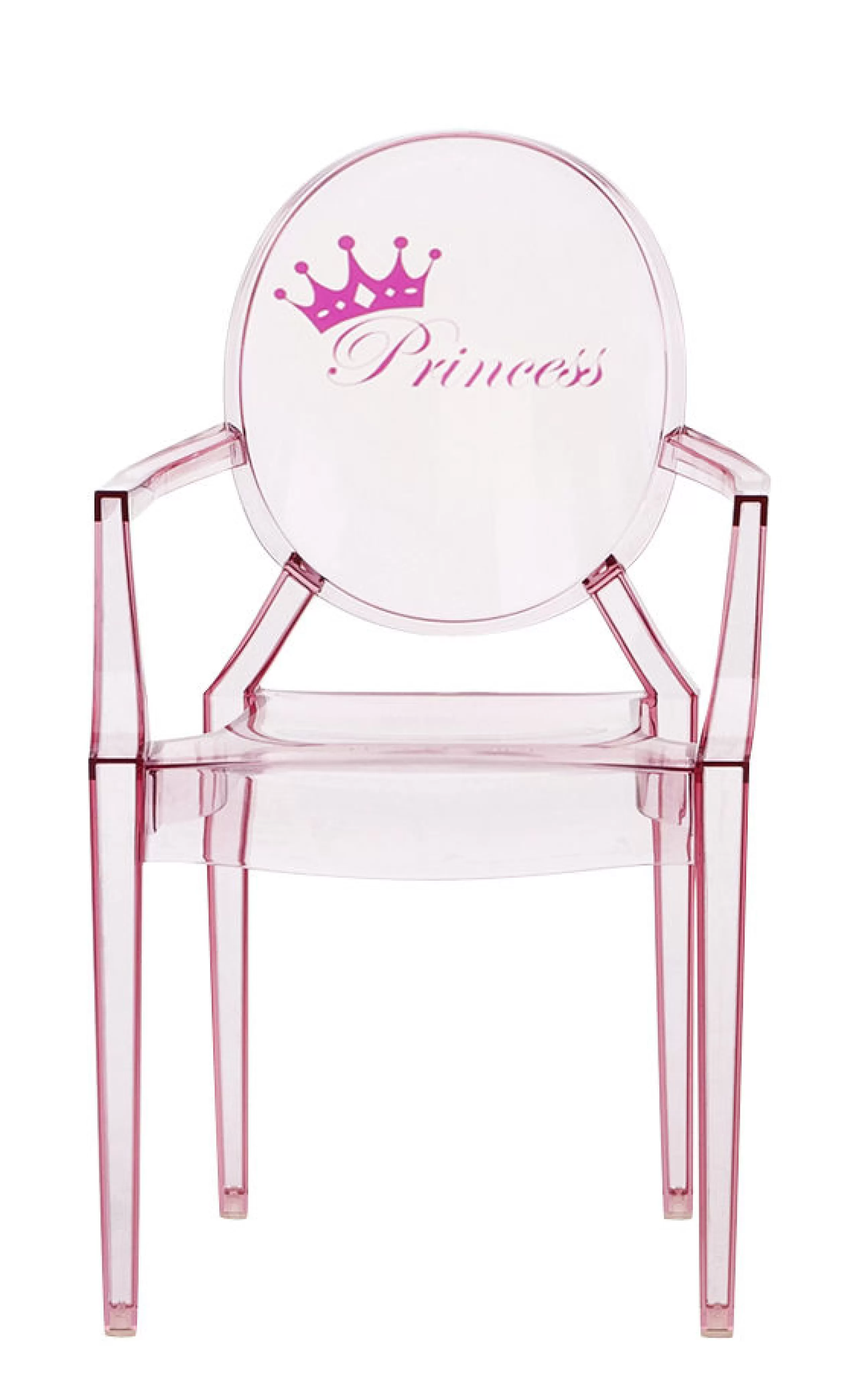 Mobilier Kids>Kartell Fauteuil Enfant Lou Lou Ghost Plastique / Dossier Décore - Rose