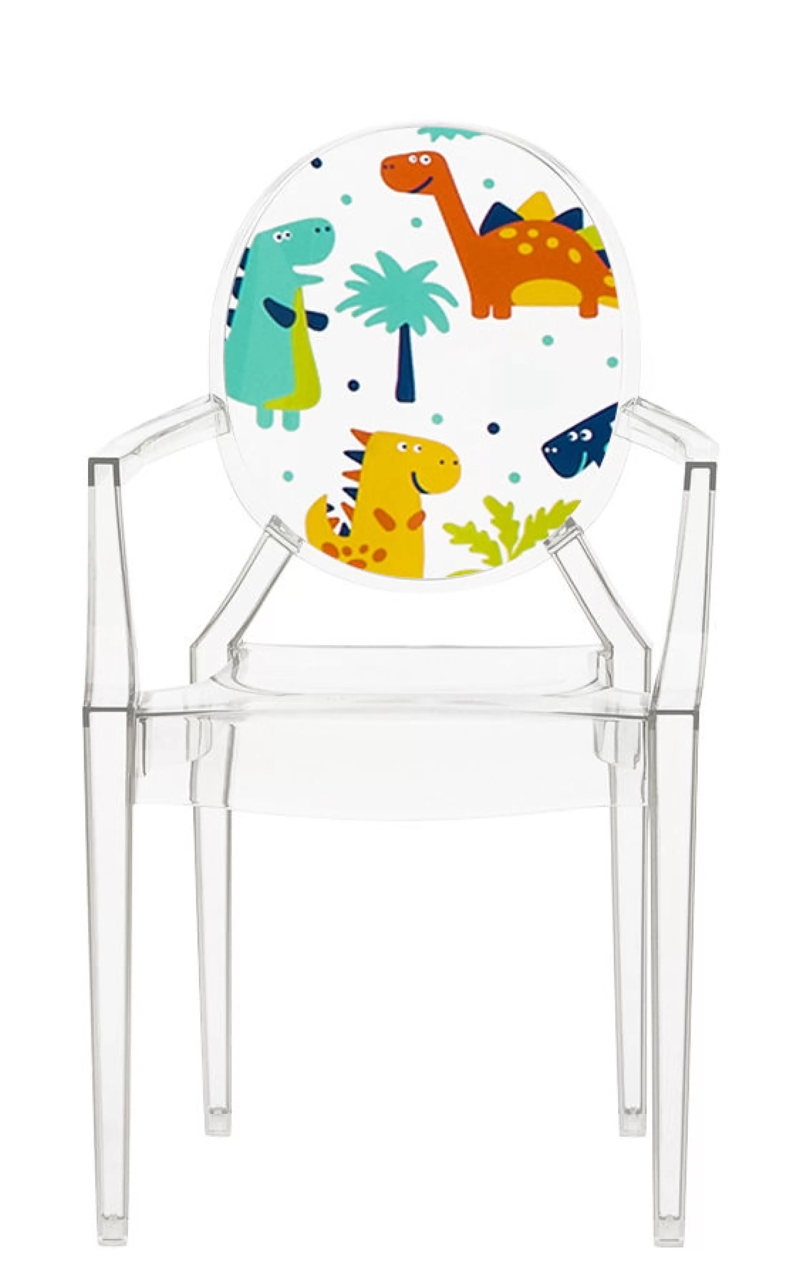 Mobilier Kids>Kartell Fauteuil Enfant Lou Lou Ghost Plastique Multicolore / Dossier Décore - Transparent