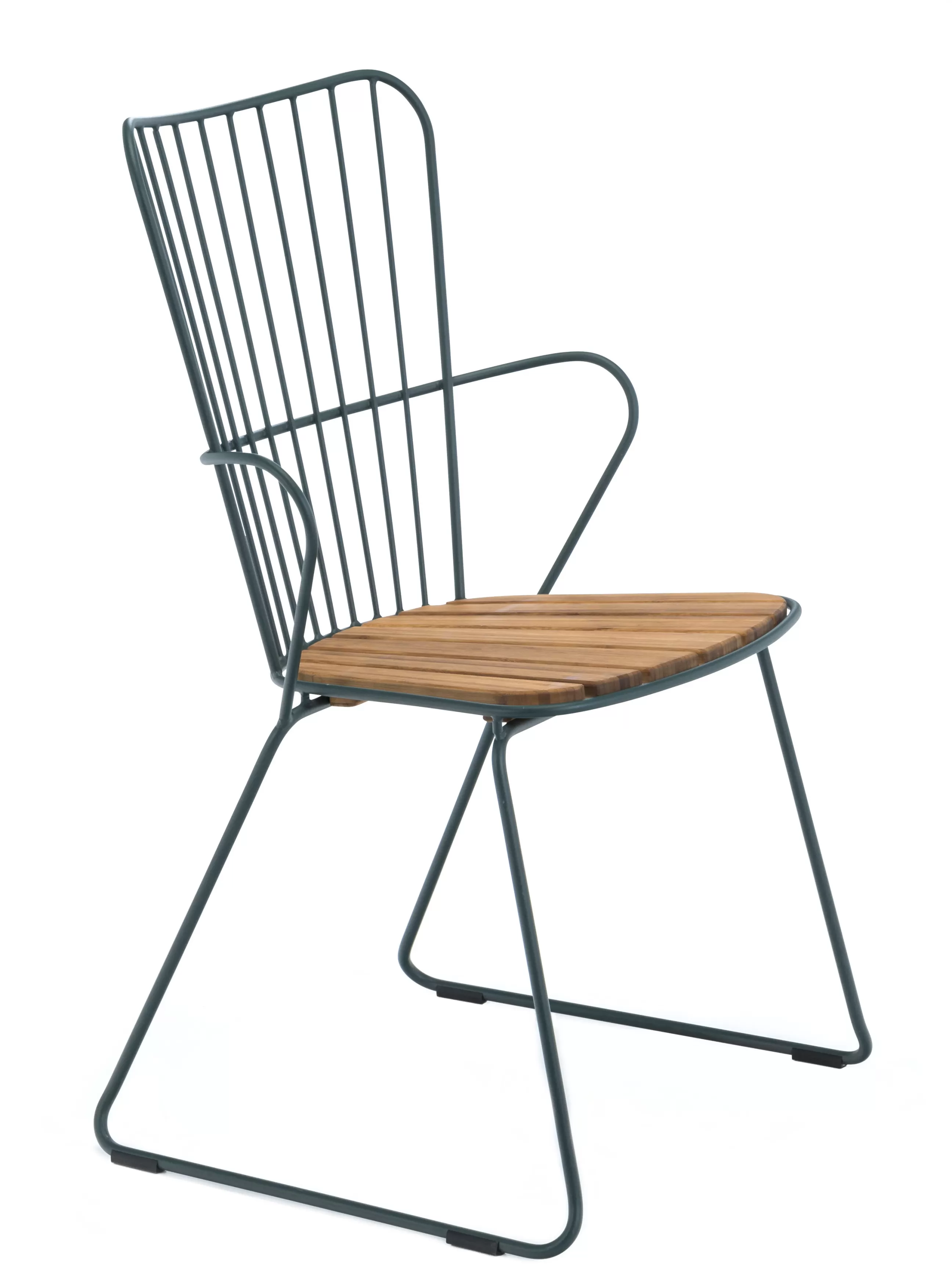 Chaises De Jardin>Houe Fauteuil Paon Metal Vert Bois Naturel / Bambou - Bambou Naturel - Vert Sapin