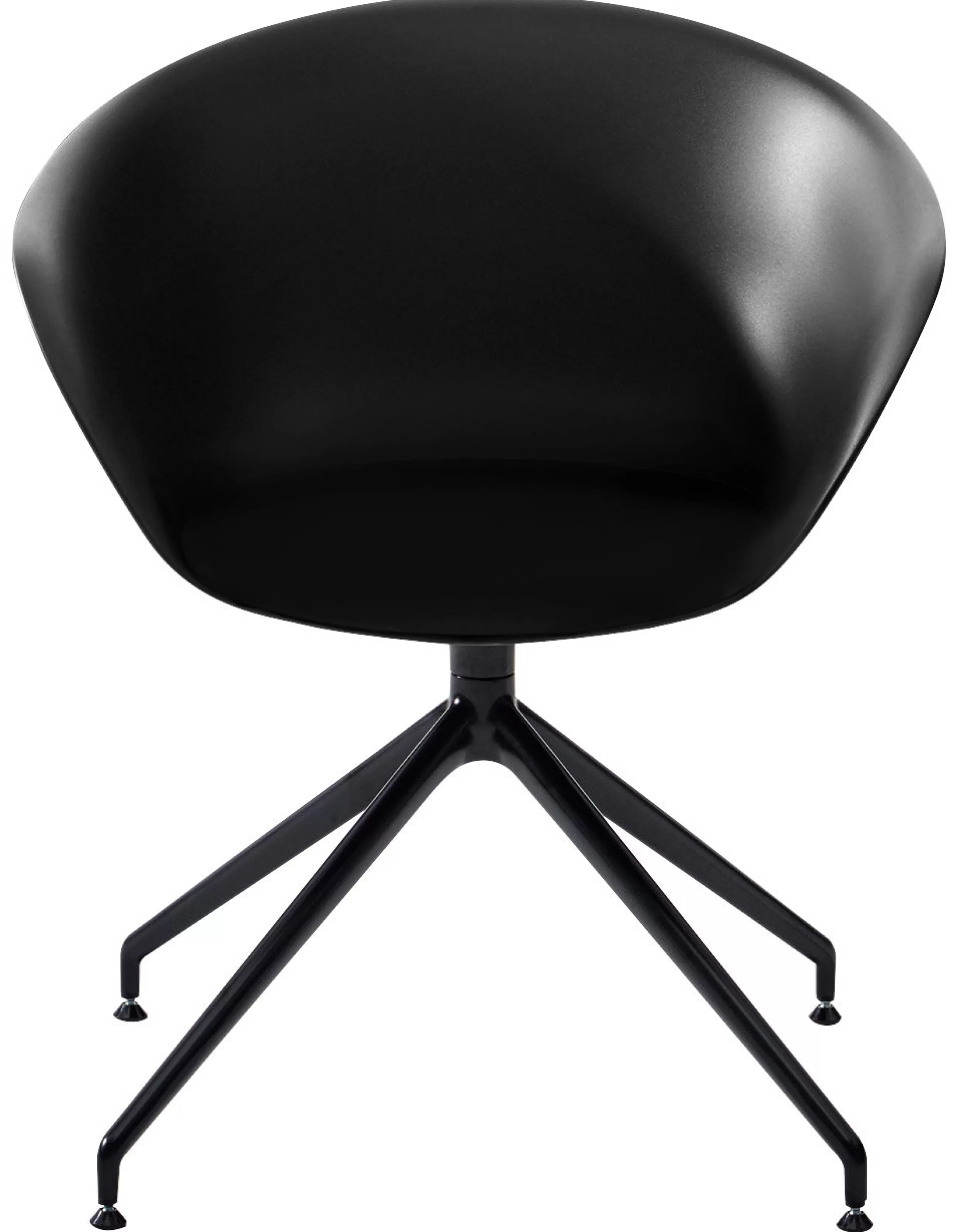 Fauteuils De Bureau>Arper Fauteuil Pivotant Duna 02 Metal Plastique - Noir