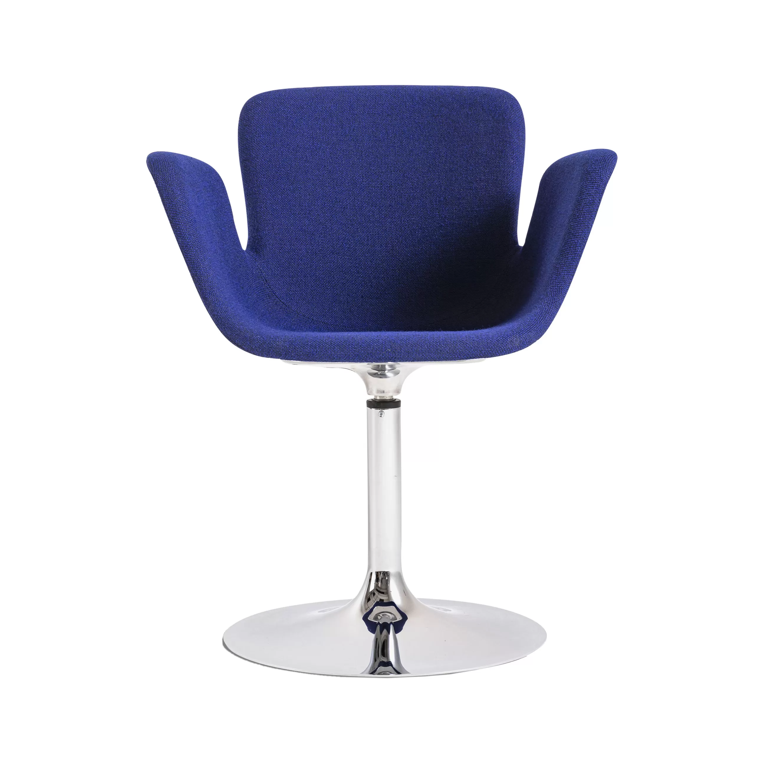 Fauteuils De Bureau>Cappellini Fauteuil Pivotant Juli Soft Tissu Bleu - Bleu - Chrome