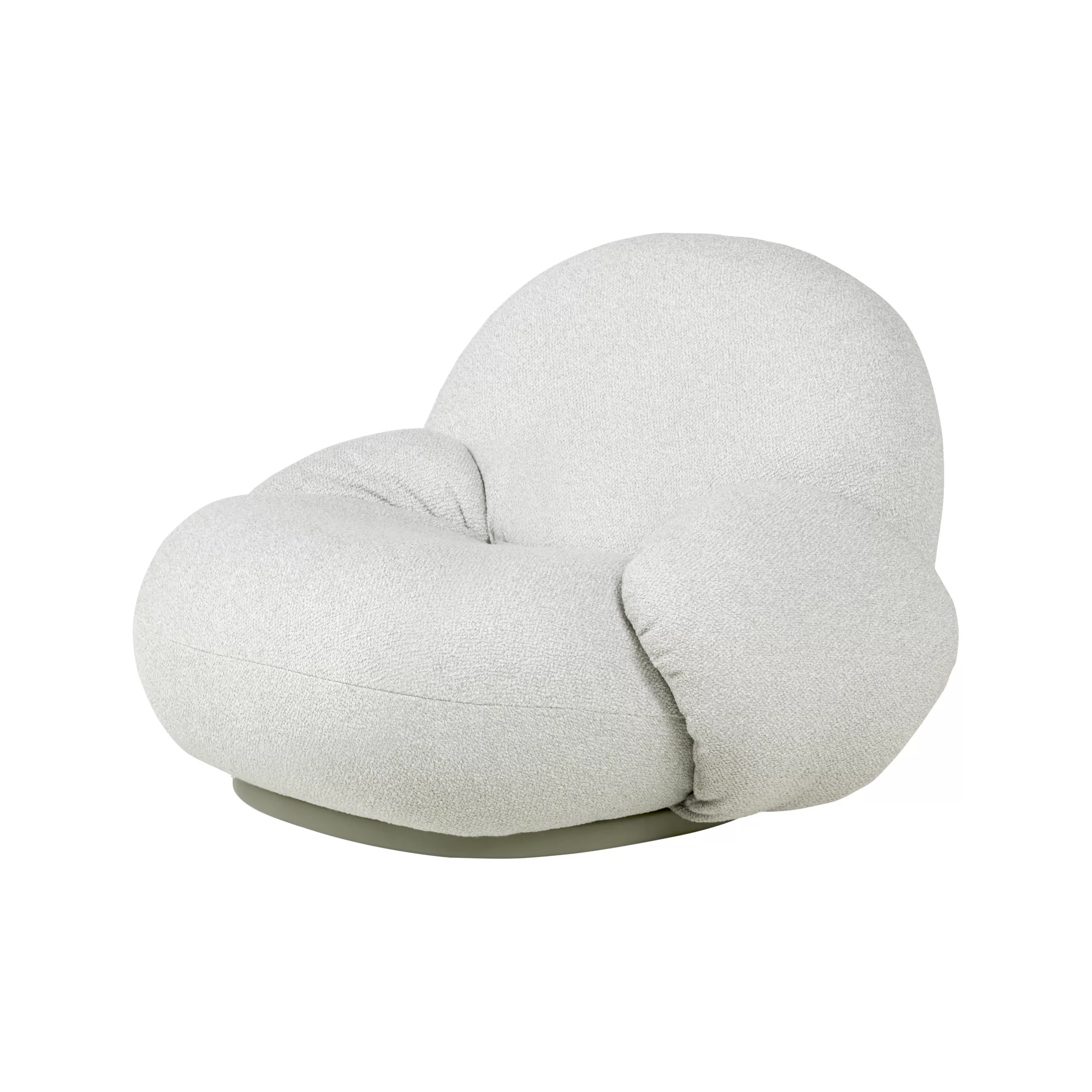 Fauteuils De Jardin>Gubi Fauteuil Pivotant Pacha Outdoor Tissu Blanc Beige / Avec Accoudoirs - Pierre Paulin, 1975 - Taupe