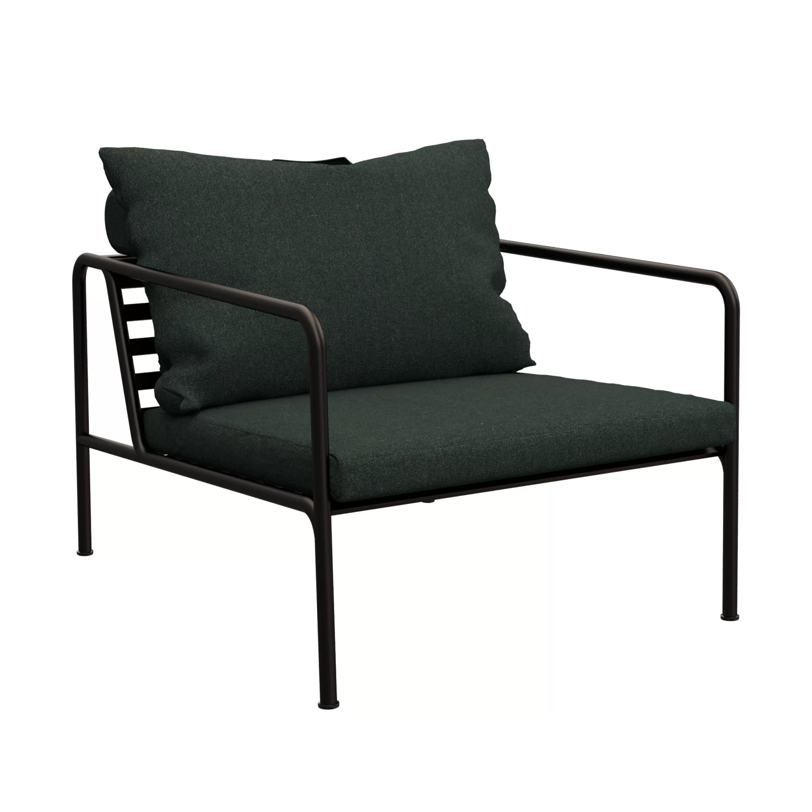 Fauteuils De Jardin>Houe Fauteuil Rembourre Avon Metal Tissu Vert - Vert Alpin