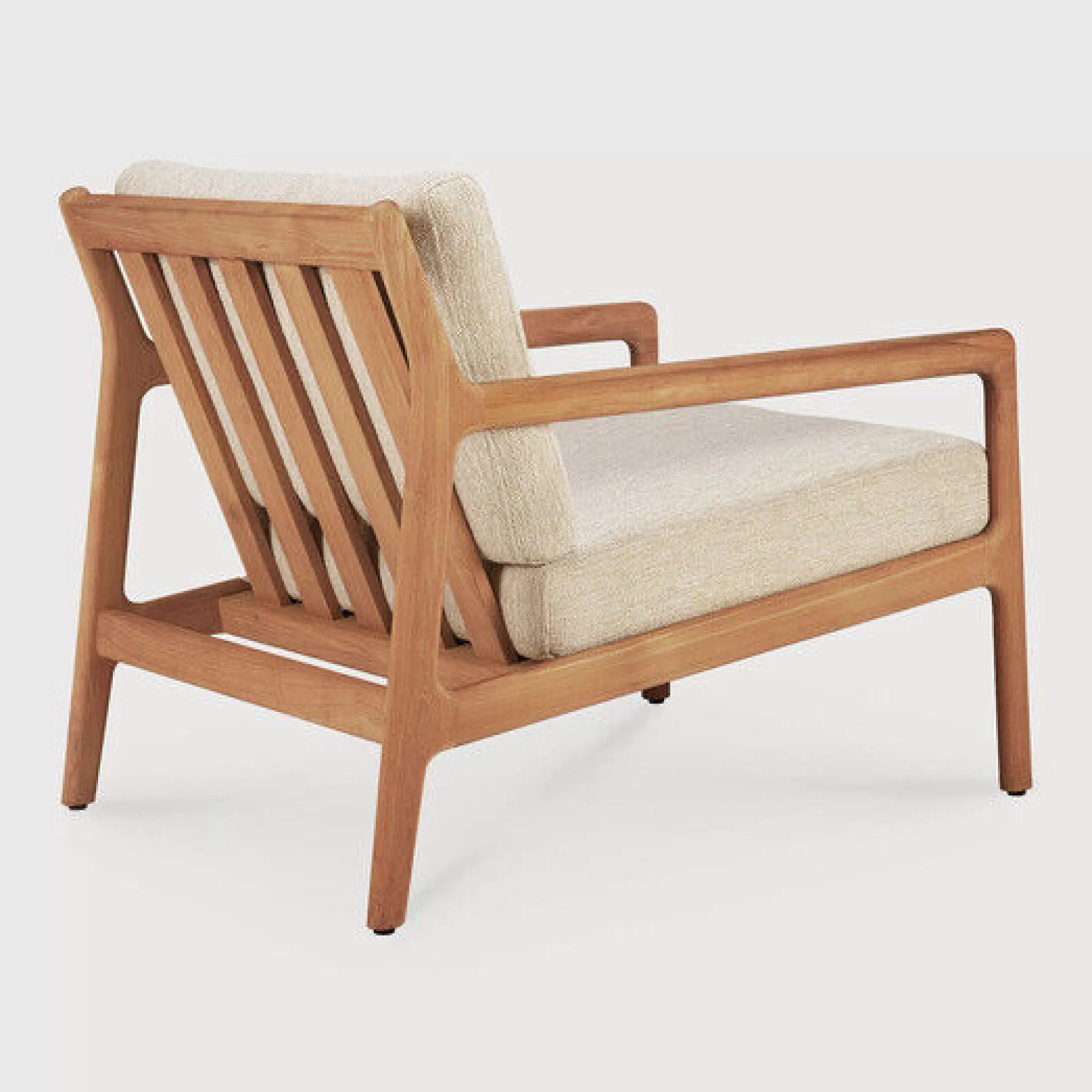 Fauteuils De Jardin>Ethnicraft Fauteuil Rembourre Jack Outdoor Tissu Bois Beige / Teck - Naturel - Teck