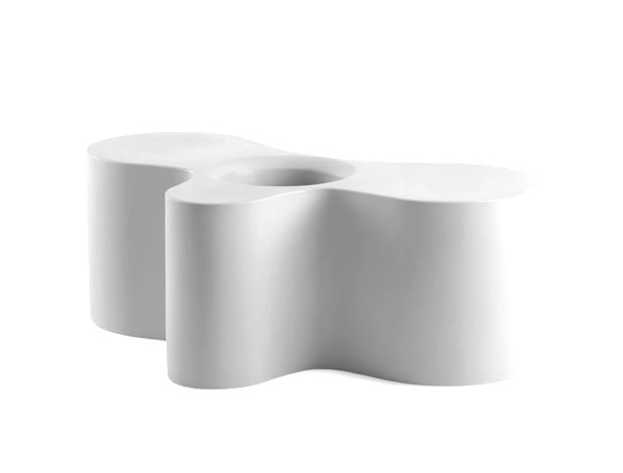 Tables Basses De Jardin>Slide Fauteuil Wheely Plastique/ Double Assise / Table Basse - Blanc