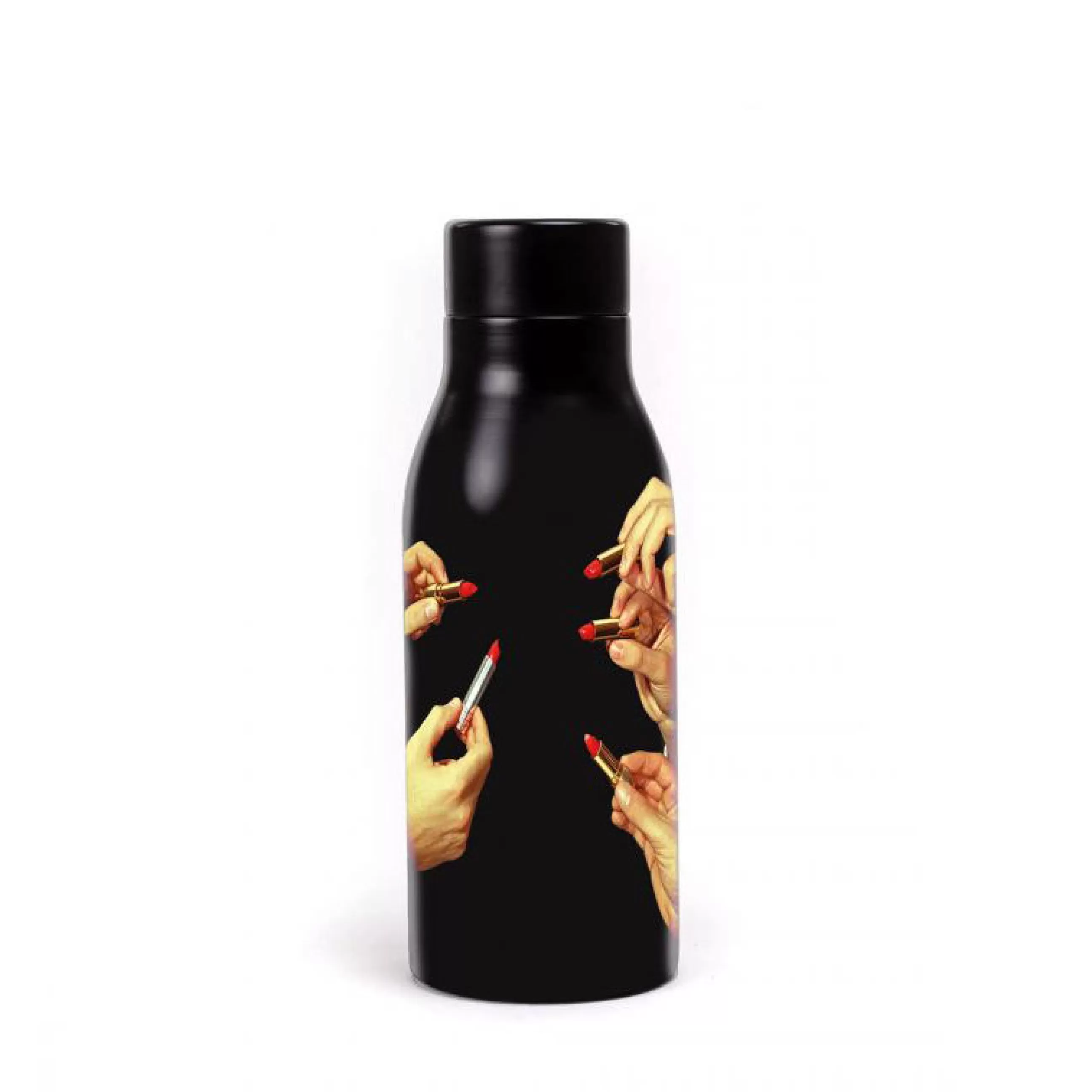 Gourdes Et Thermos>Seletti Gourde Isotherme Toiletpaper - Black Lipsticks Metal / Acier - 0,5L - Noir