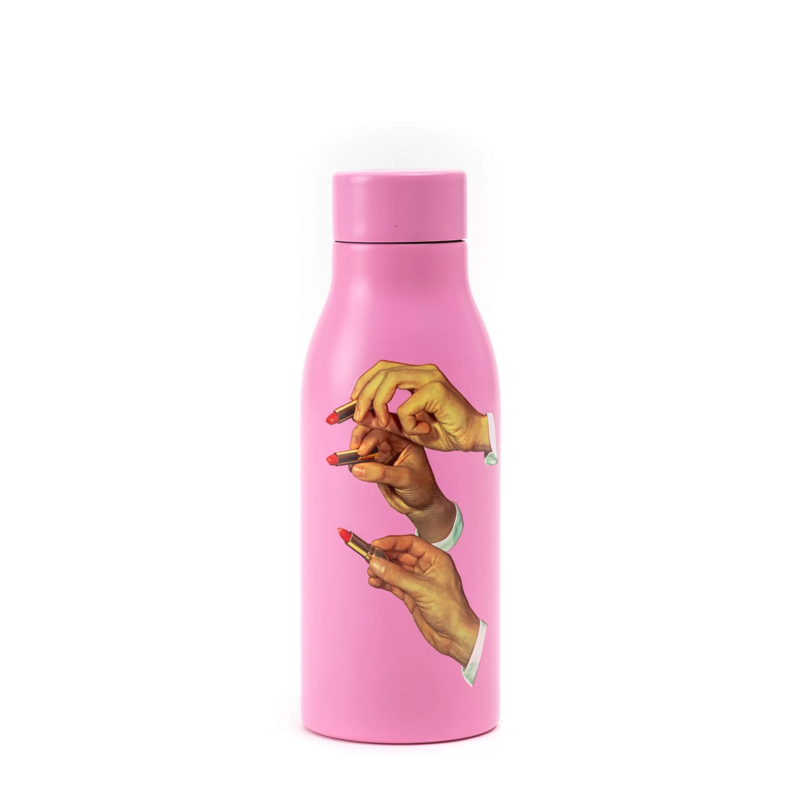 Gourdes Et Thermos>Seletti Gourde Isotherme Toiletpaper - Pink Lipsticks Metal / Acier - 0,5L - Rose