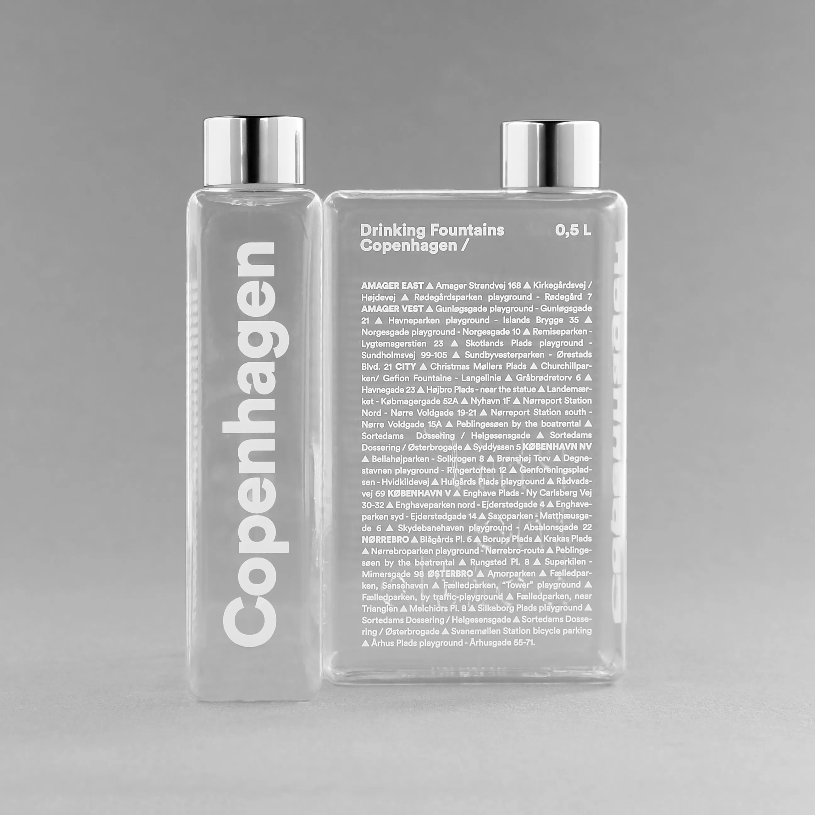 Gourdes Et Thermos>Palomar Gourde Phil - Plastique Transparent / Bouteille Nomade Plastique Ecologique - 500 Ml - Noir - Transparent
