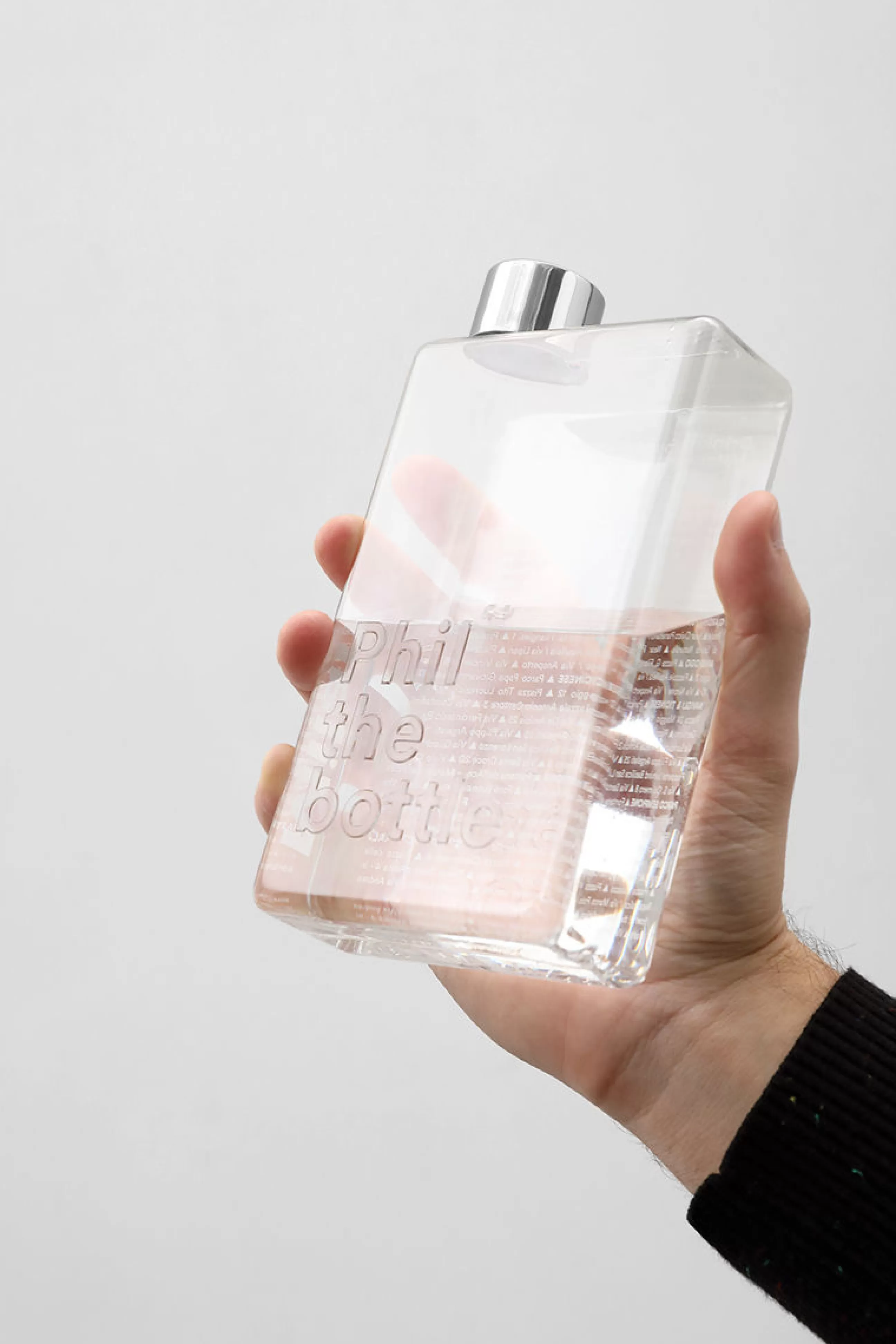 Gourdes Et Thermos>Palomar Gourde Phil - Plastique Transparent / Bouteille Nomade Plastique Ecologique - 500 Ml - Noir - Transparent