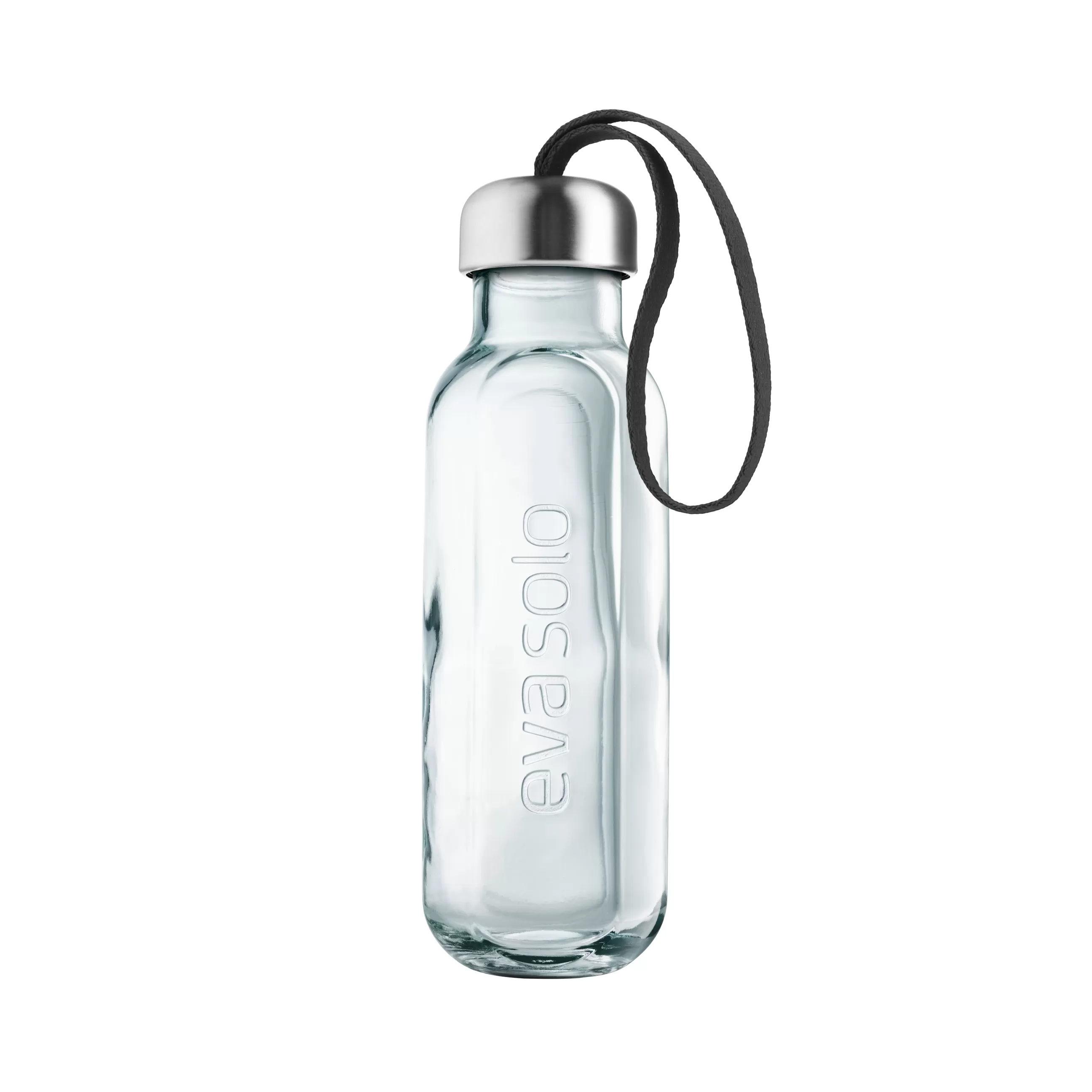 Gourdes Et Thermos>Eva Solo Gourde Recycled Verre Transparent / 0,5 L - Verre Recycle - Noir - Transparent