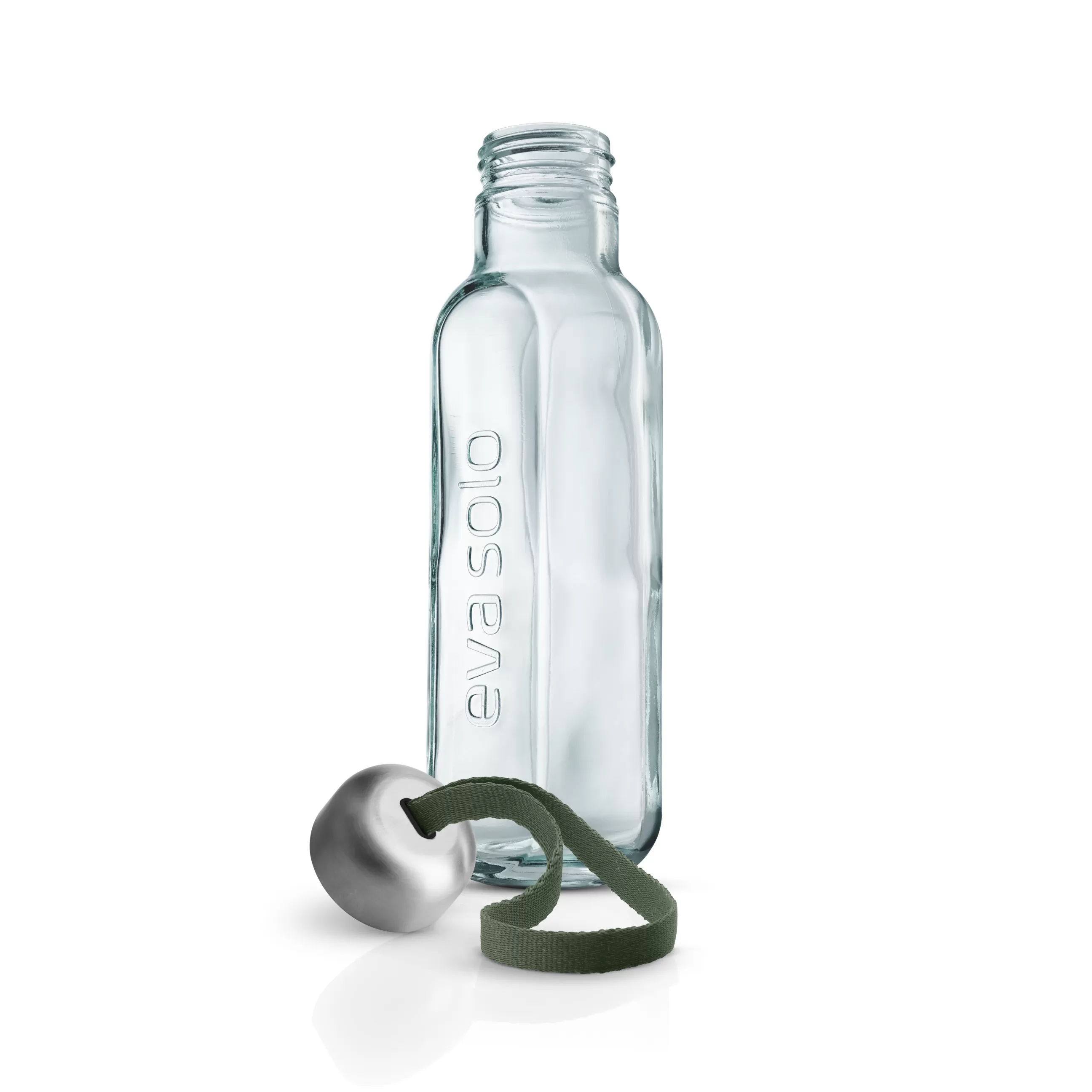 Gourdes Et Thermos>Eva Solo Gourde Recycled Verre Transparent / 0,5 L - Verre Recycle - Transparent - Vert Cactus