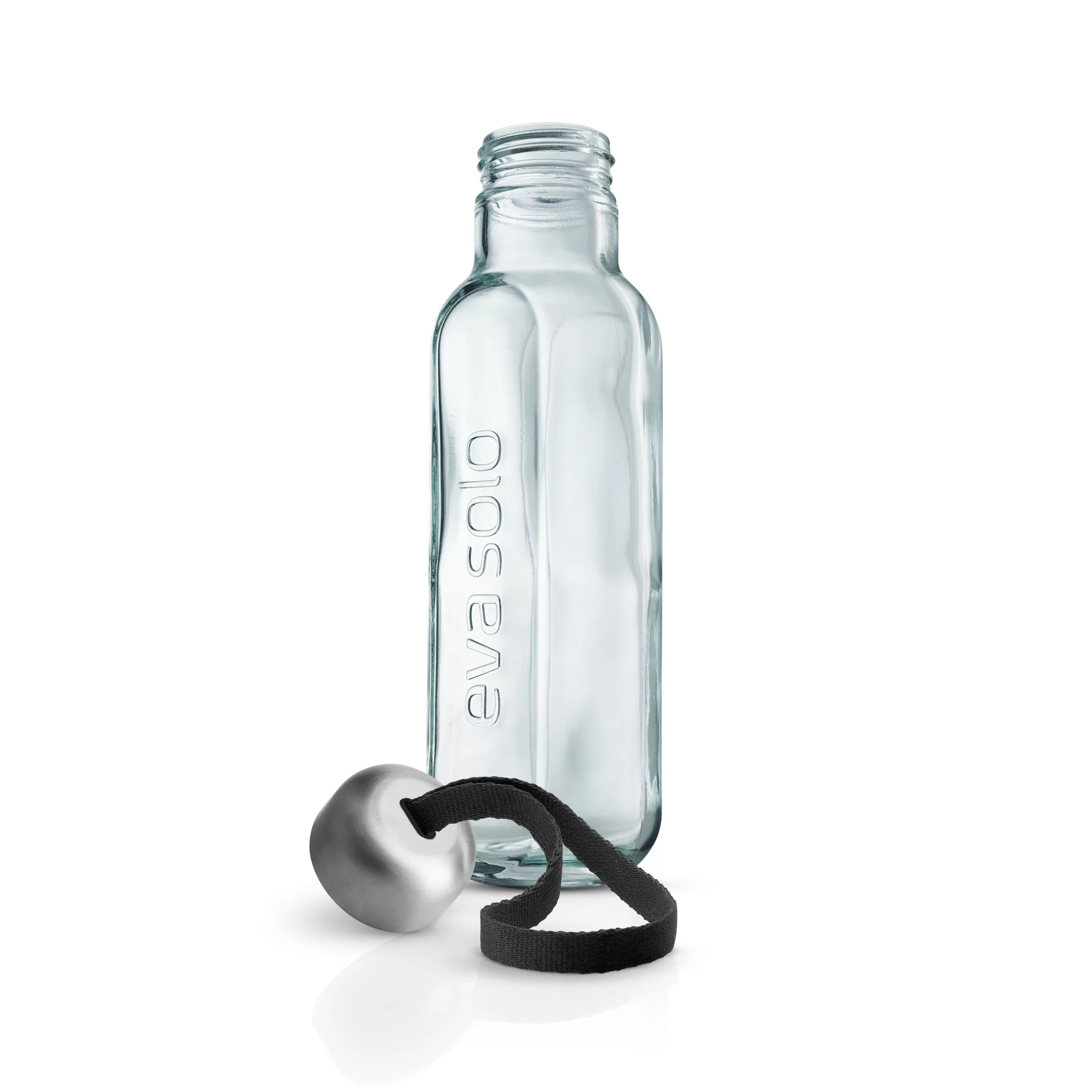Gourdes Et Thermos>Eva Solo Gourde Recycled Verre Transparent / 0,5 L - Verre Recycle - Noir - Transparent