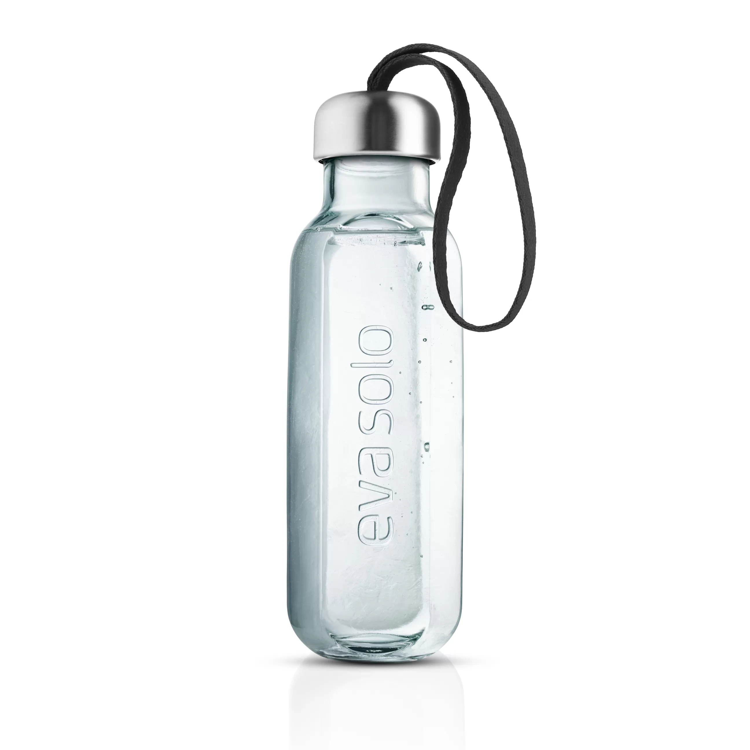 Gourdes Et Thermos>Eva Solo Gourde Recycled Verre Transparent / 0,5 L - Verre Recycle - Noir - Transparent