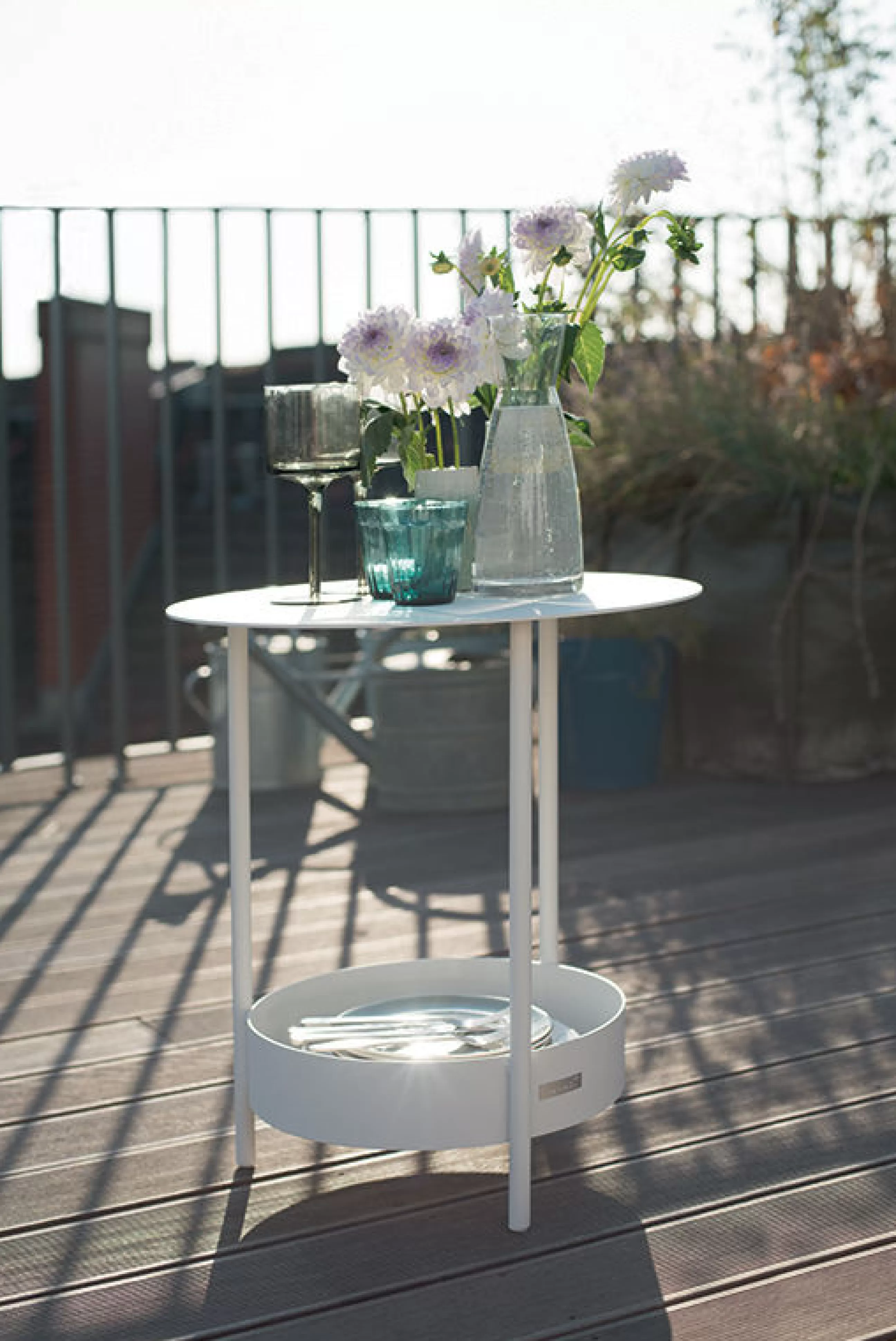 Meubles De Rangement>Fermob Gueridon Salsa Metal Rouge / O 50 X H 50 Cm - Coquelicot