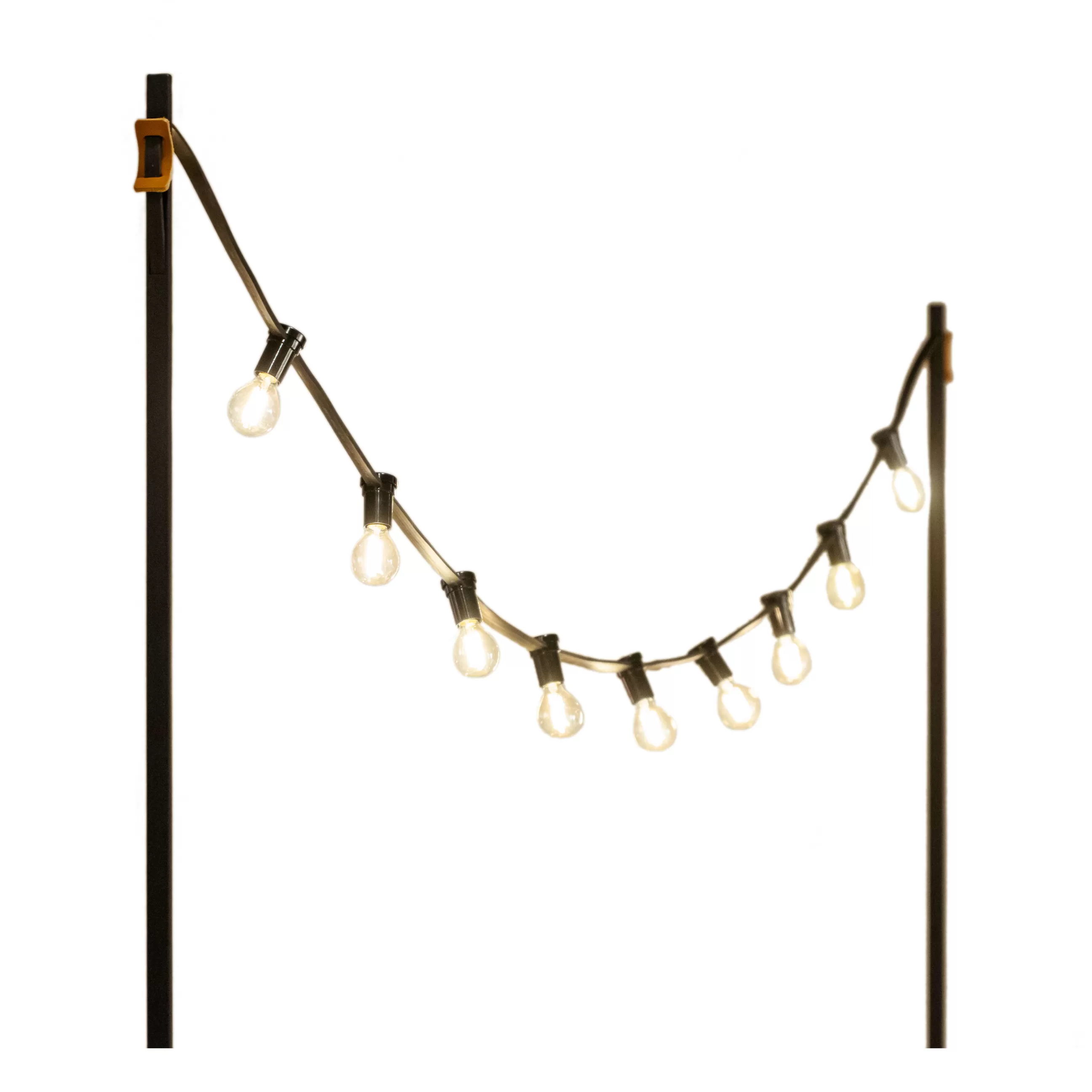 Luminaires D'extérieur>Vincent Sheppard Guirlande Lumineuse Exterieur Light My Table Plastique/ Avec Fixations Pour Plateaux De Tables - Cognac - Noir