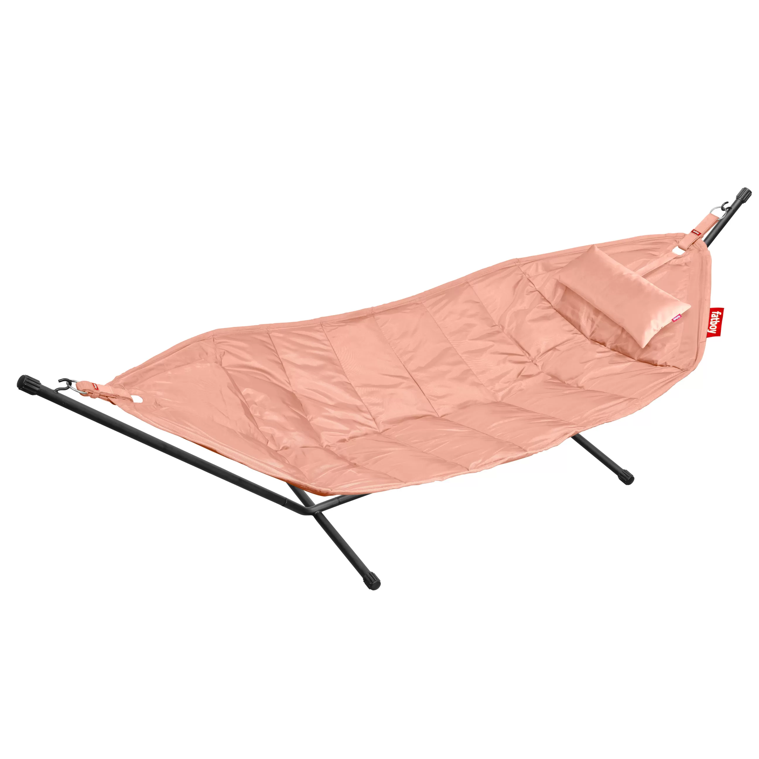 Bains De Soleil Chaises Longues Et Hamacs>Fatboy Hamac Avec Support Headdemock Deluxe Tissu Rose / Tissu Polyester Rose - Avec Coussin & Housse - Rose Shrimp