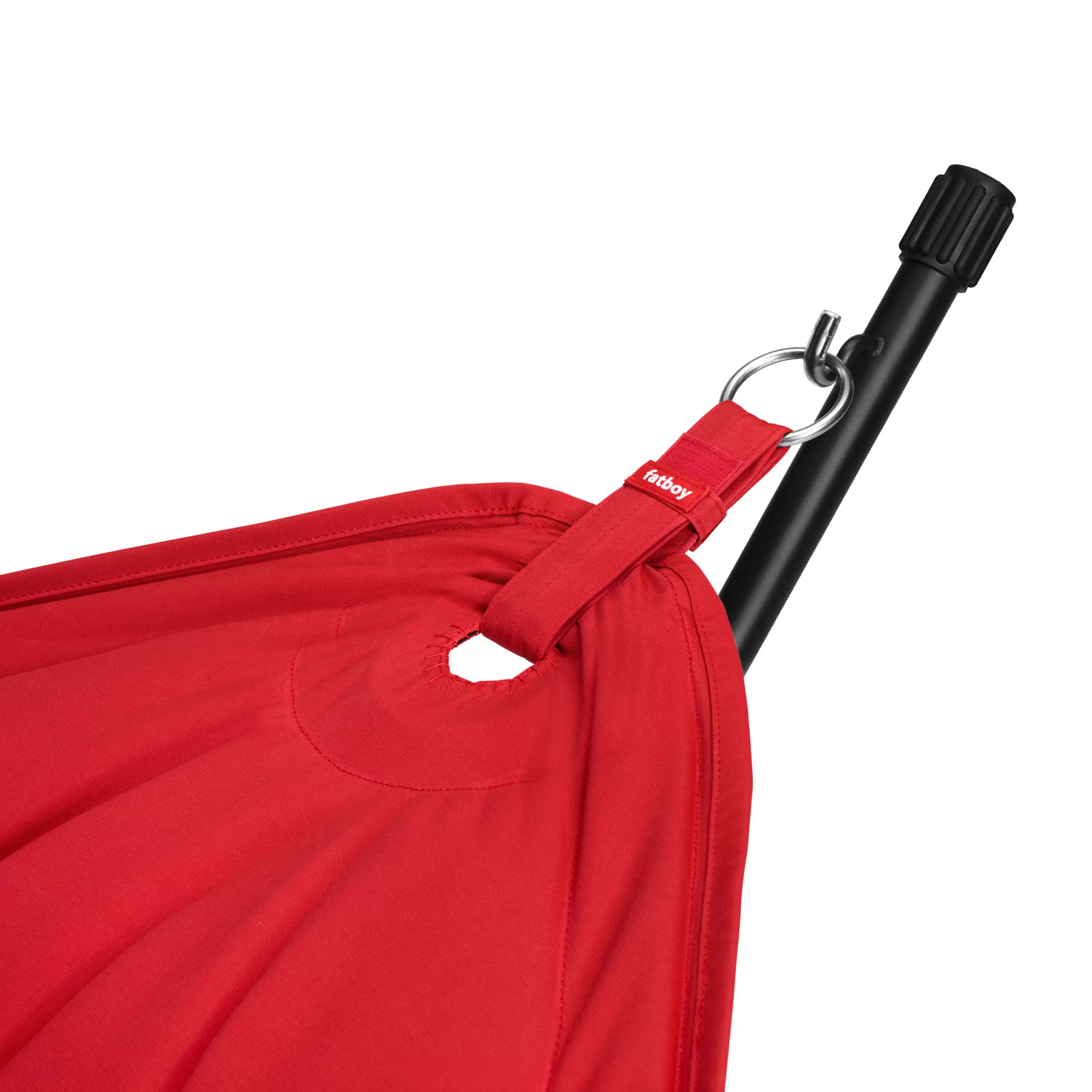 Bains De Soleil Chaises Longues Et Hamacs>Fatboy Hamac Avec Support Headdemock Superbe Tissu Rouge / Tissu Olefine - Avec Coussin - Noir - Rouge
