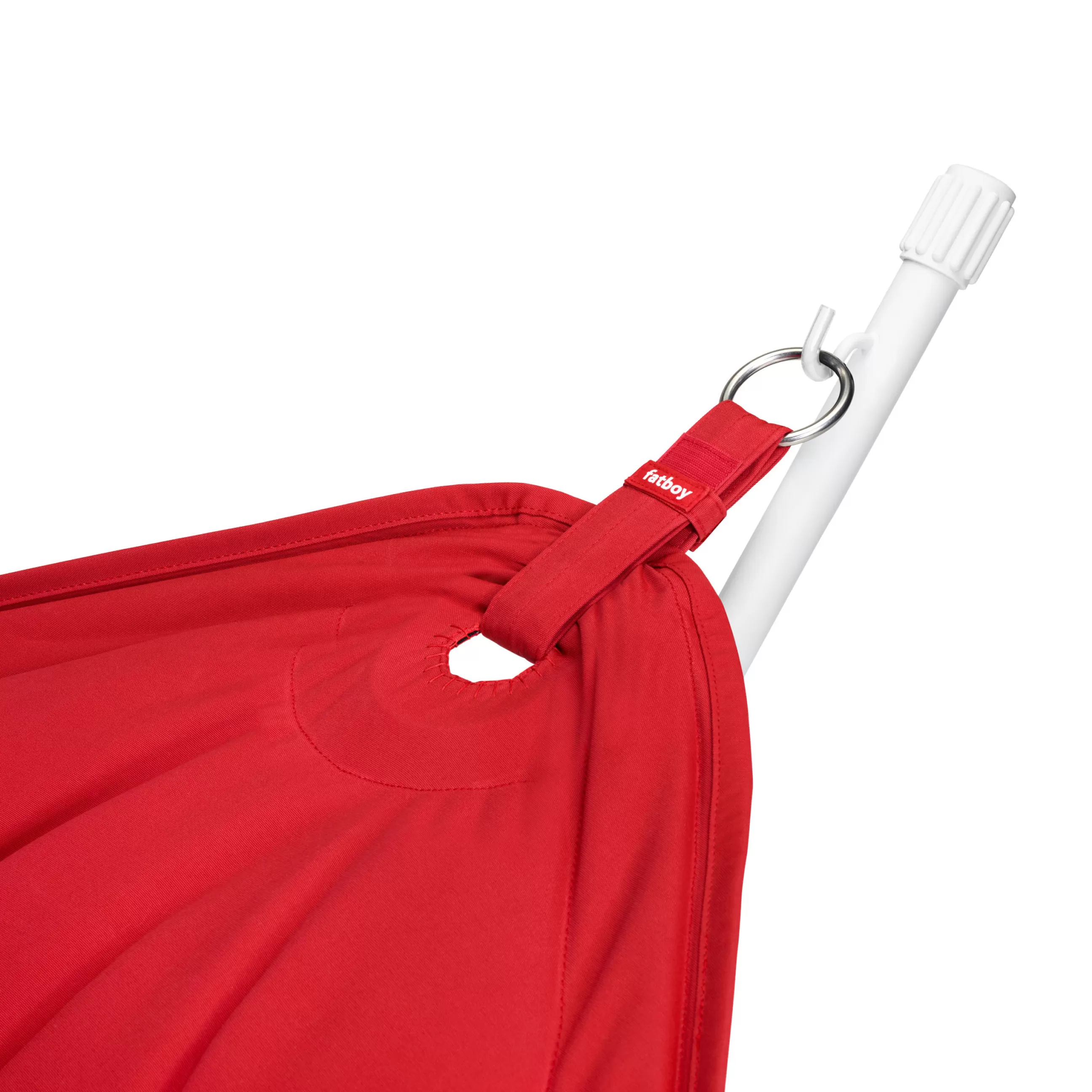 Bains De Soleil Chaises Longues Et Hamacs>Fatboy Hamac Avec Support Headdemock Superbe Tissu Rouge / Tissu Olefine - Avec Coussin - Gris Clair - Rouge