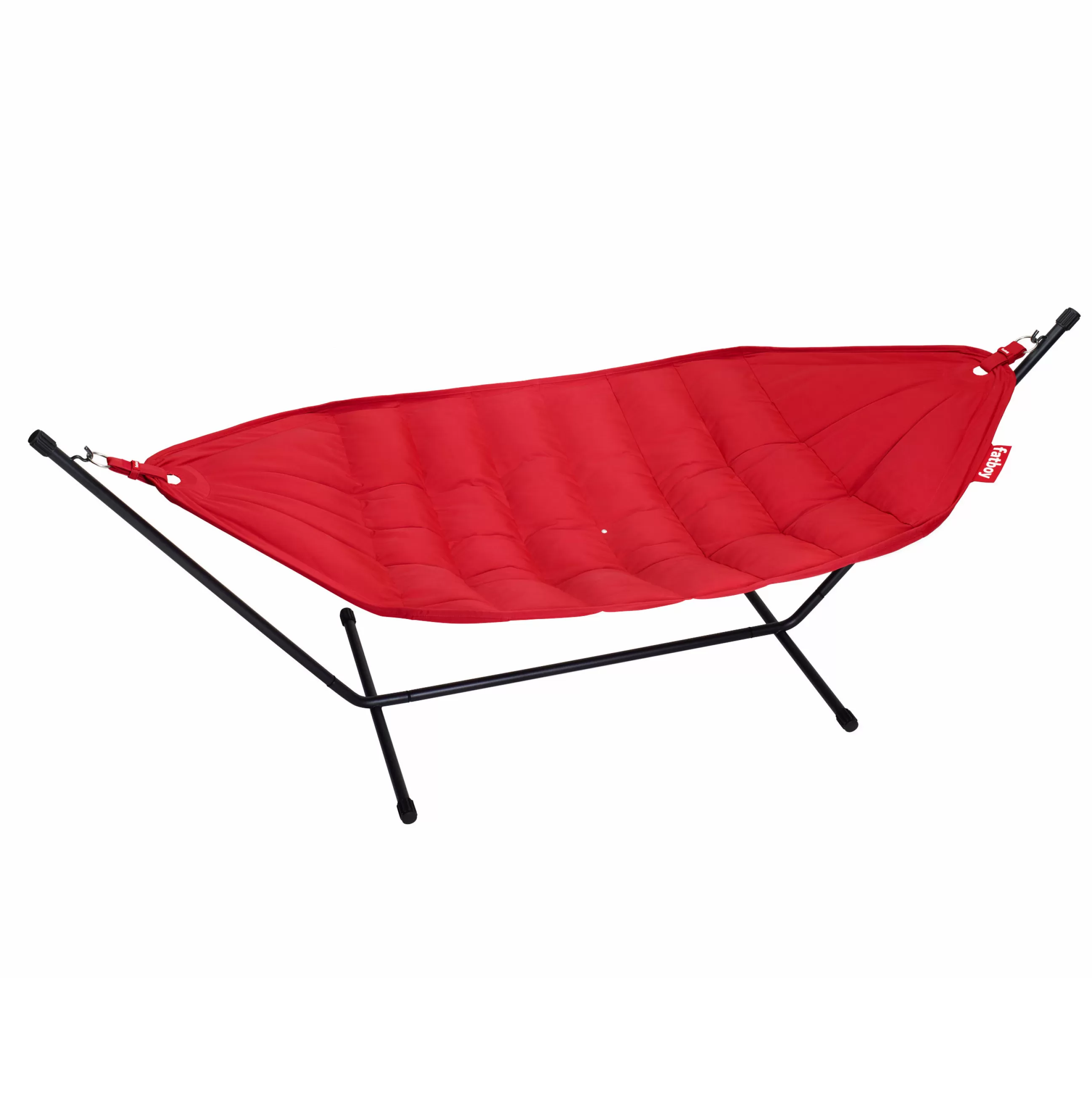 Bains De Soleil Chaises Longues Et Hamacs>Fatboy Hamac Avec Support Headdemock Superbe Tissu Rouge / Tissu Olefine - Noir - Rouge