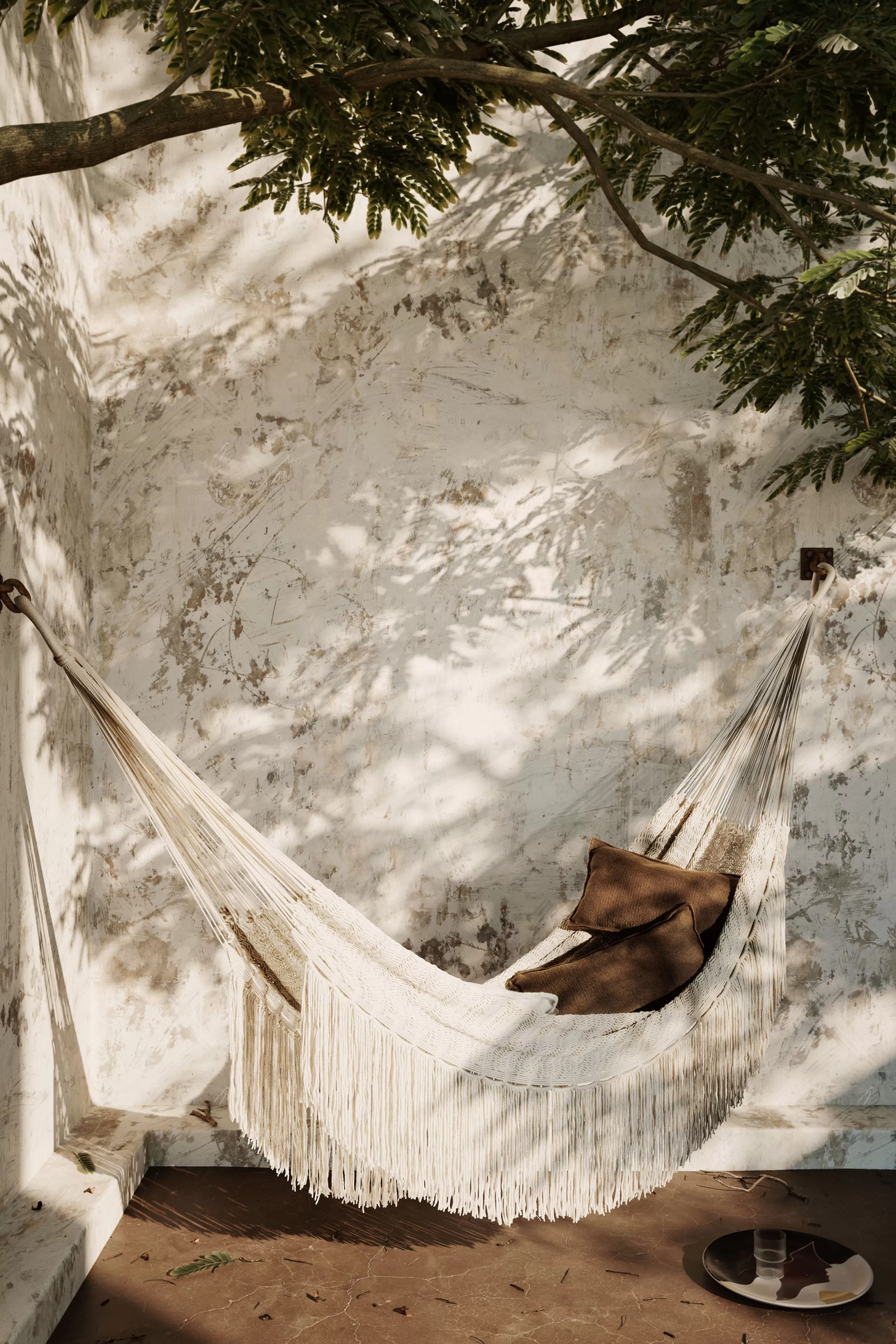 Bains De Soleil Chaises Longues Et Hamacs>Ferm Living Hamac Suspendu Path Tissu Beige Tissu Beige / Bouteilles Plastique Recyclees - Sable Clair