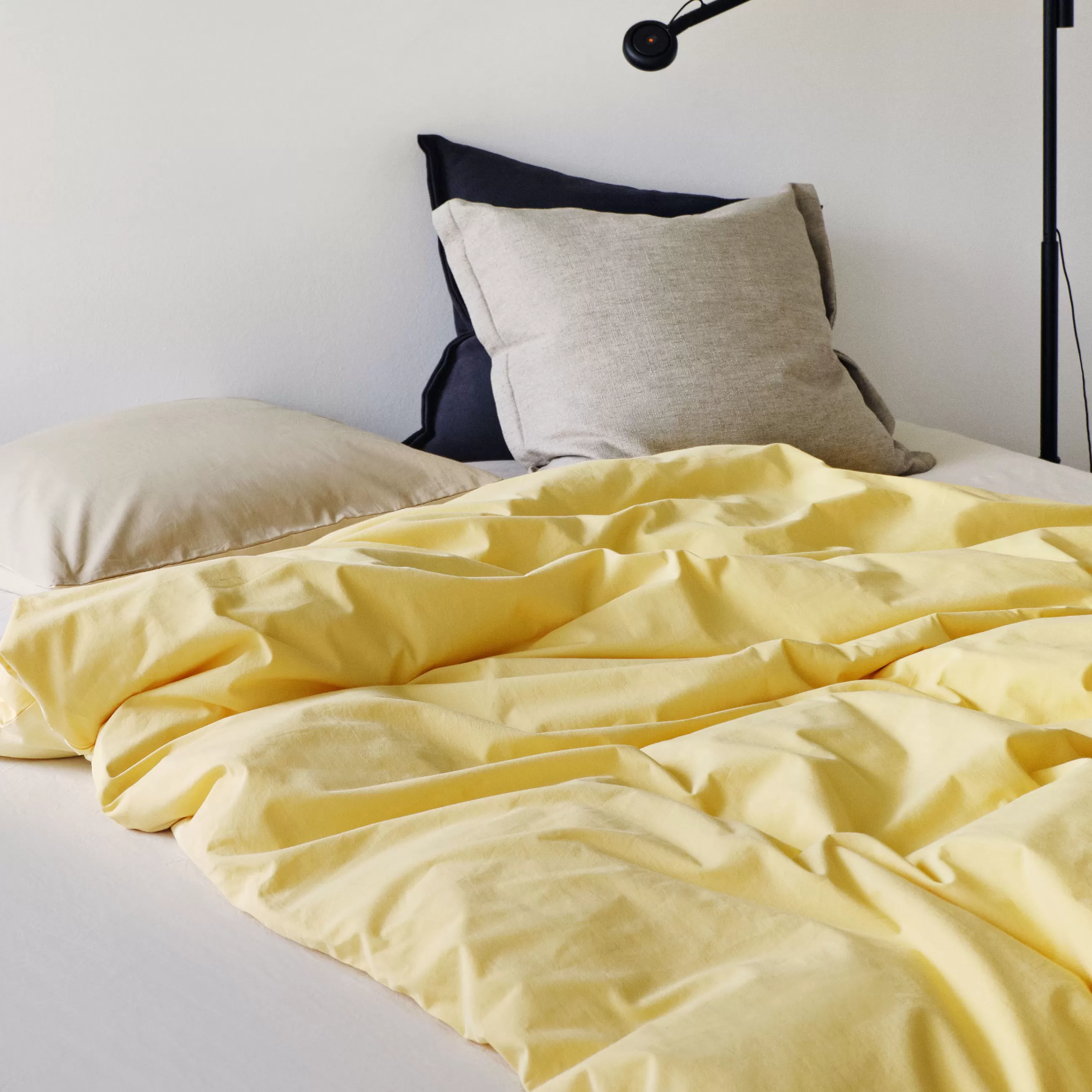 Linge De Lit>Hay Housse De Couette 240 X 220 Cm Duo Tissu Jaune / Coton Oeko-Tex - Jaune Lumineux