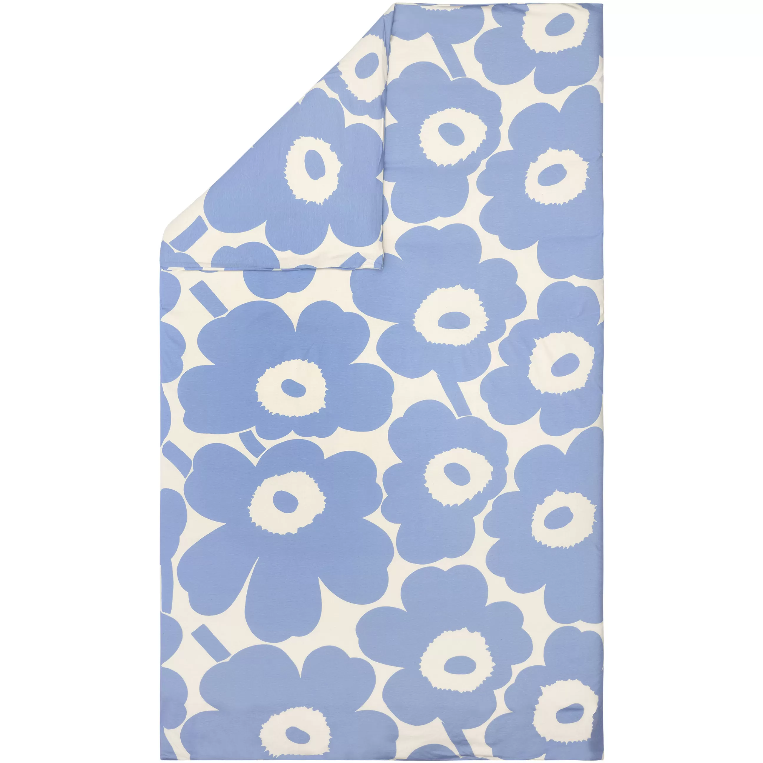 Linge De Lit>Marimekko Housse De Couette 240 X 220 Cm Unikko Tissu Bleu / Coton - Bleu Clair