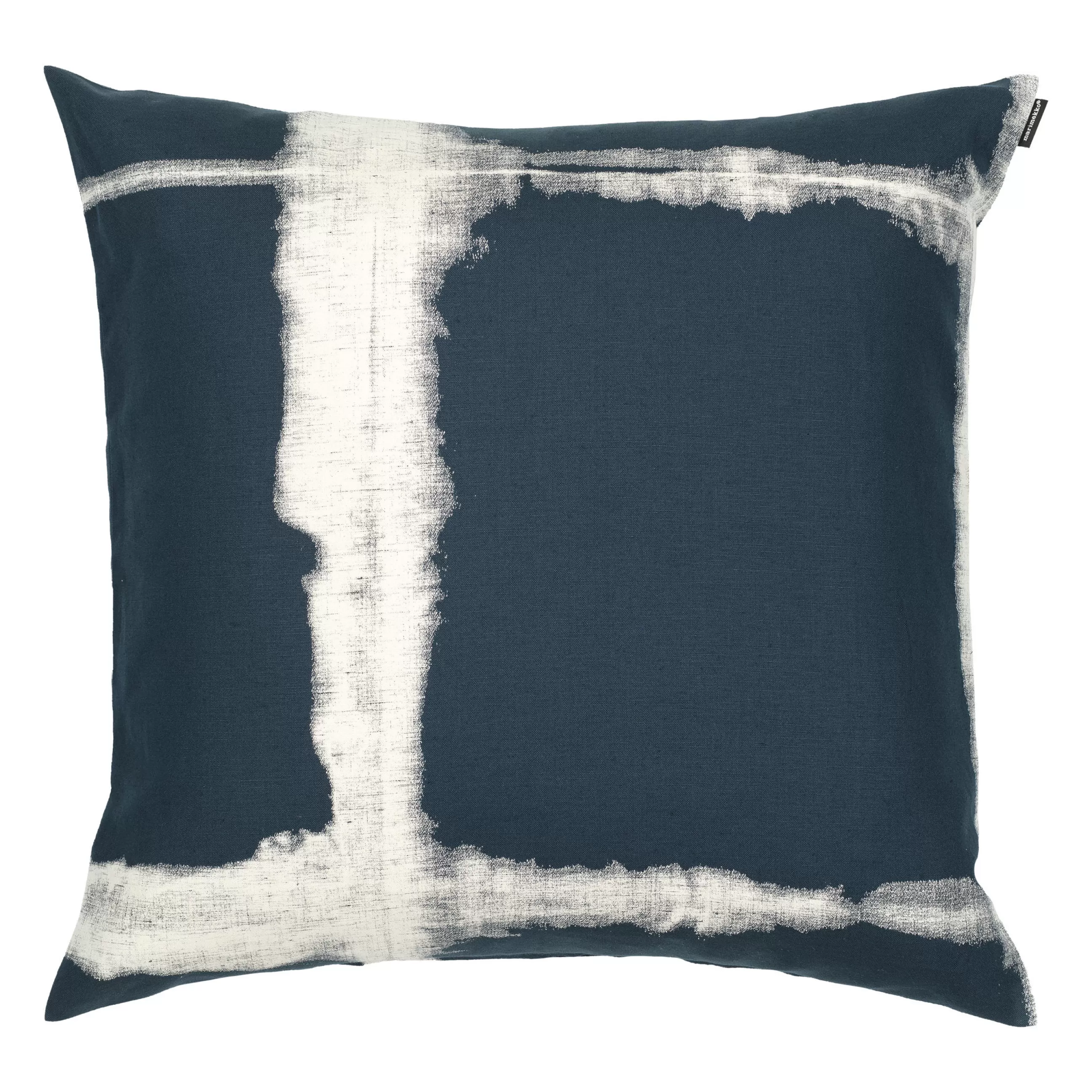 Déco Textile>Marimekko Housse De Coussin Taite Tissu Bleu / 50 X 50 Cm - Blanc - Bleu Fonce
