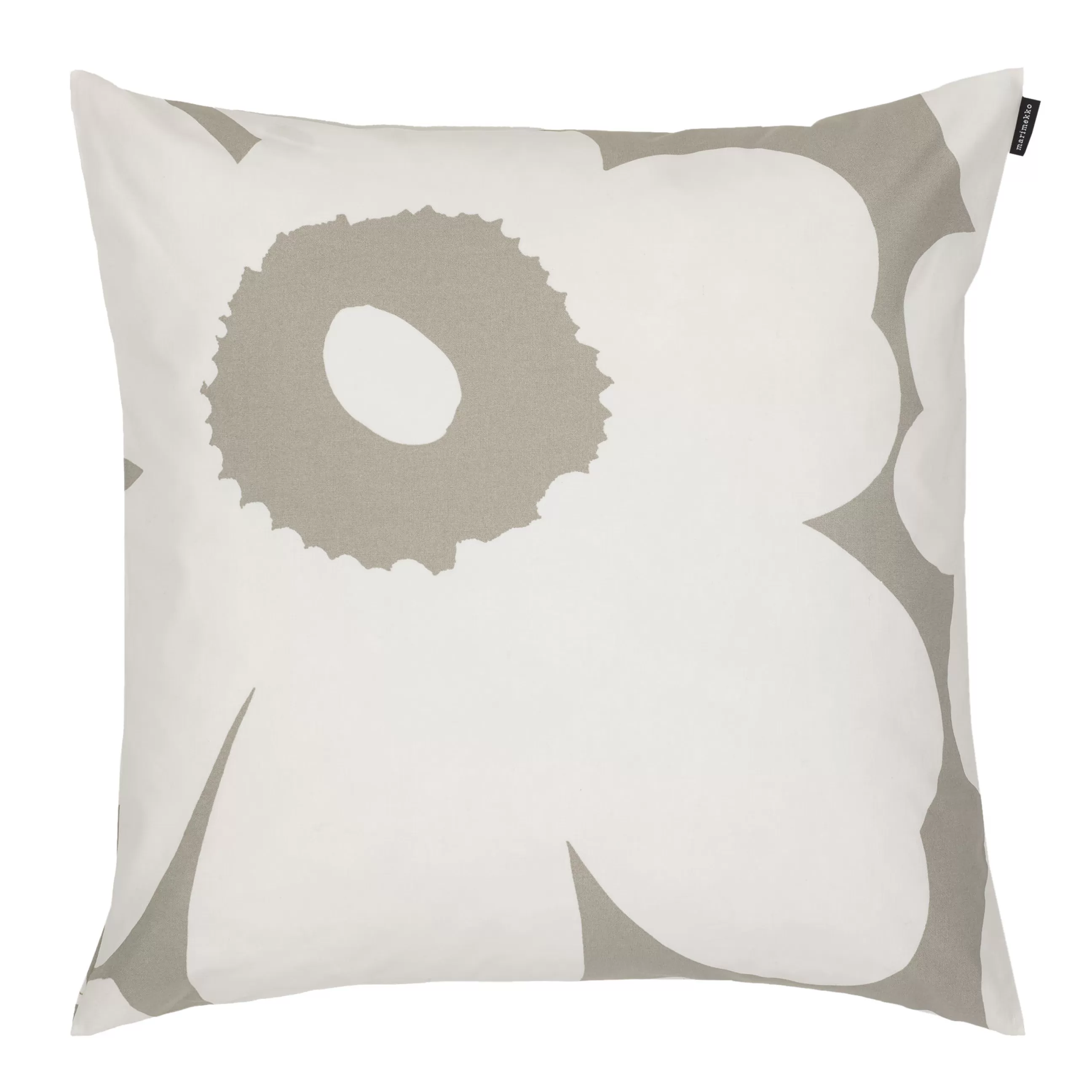 Déco Textile>Marimekko Housse De Coussin Unikko Tissu Gris / 50 X 50 Cm - Blanc Casse - Gris Clair