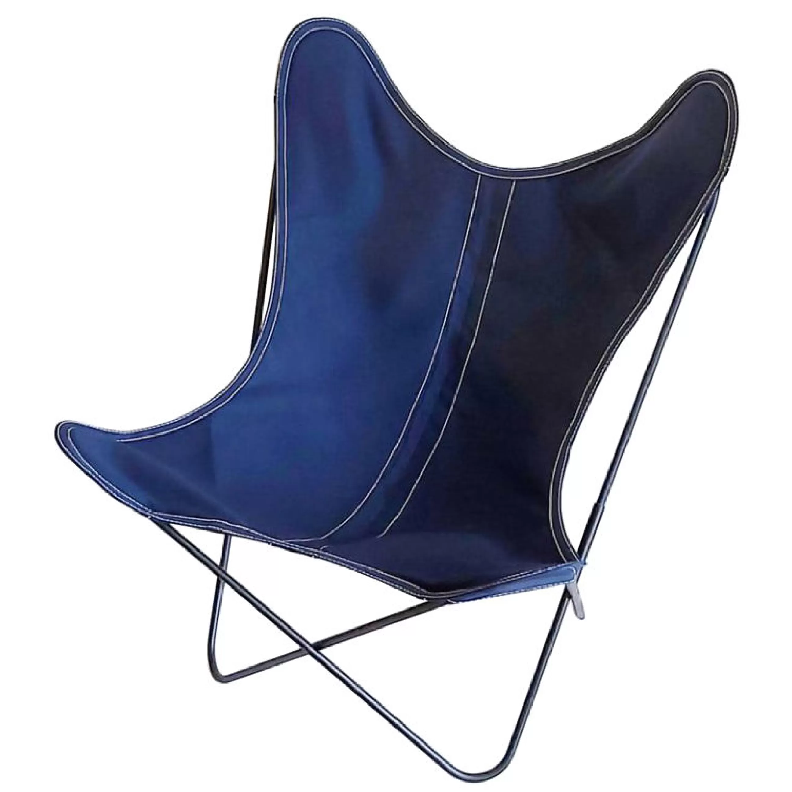 Fauteuils De Jardin>AA-New Design Housse  Tissu Bleu Coton Outdoor / Pour Fauteuil Aa Butterfly - Bleu Encre - Noir