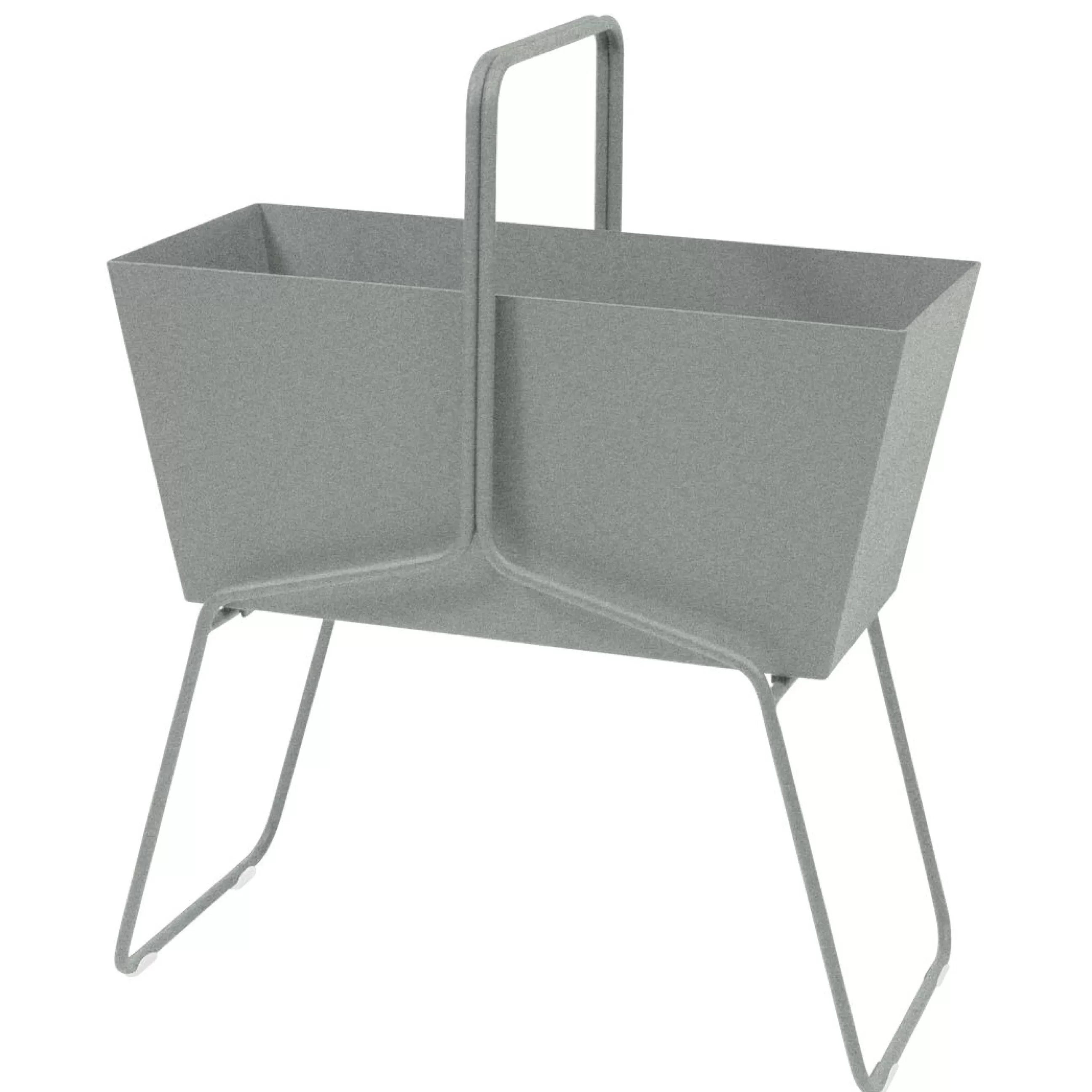 Pots Et Plantes>Fermob Jardiniere Basket Metal Gris Haute / L 70 X H 84 Cm - Gris Lapilli