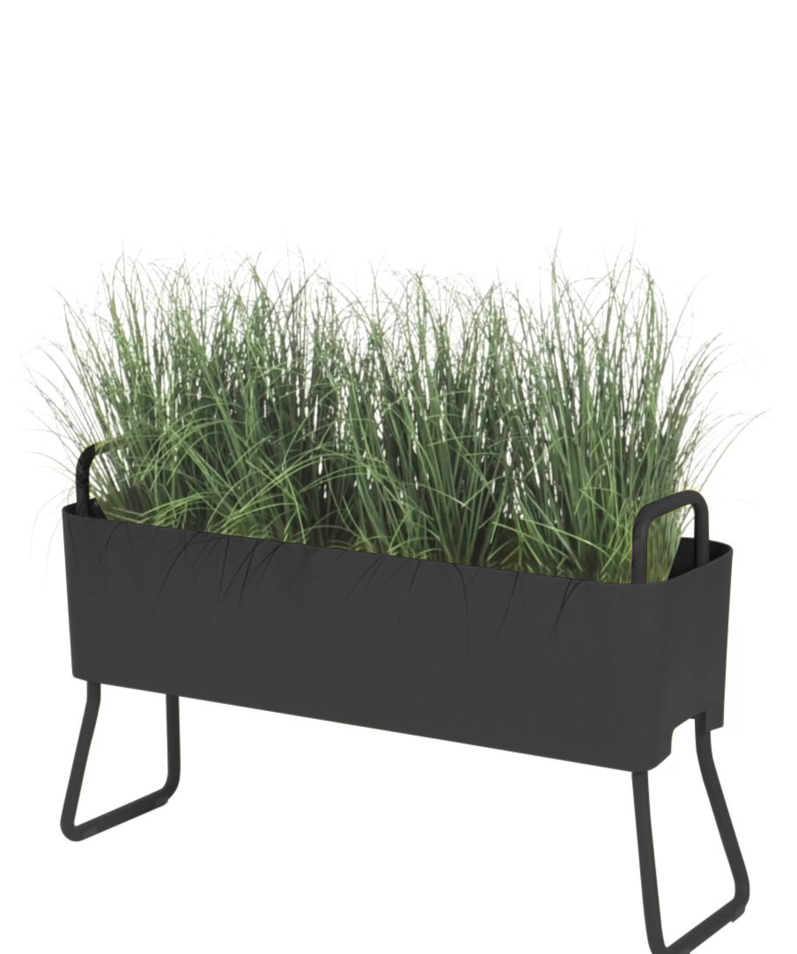 Pots Et Plantes>Maiori Jardiniere Greens Mini Metal Gris / Metal - L 100 X H 46 Cm - Gris Carbone