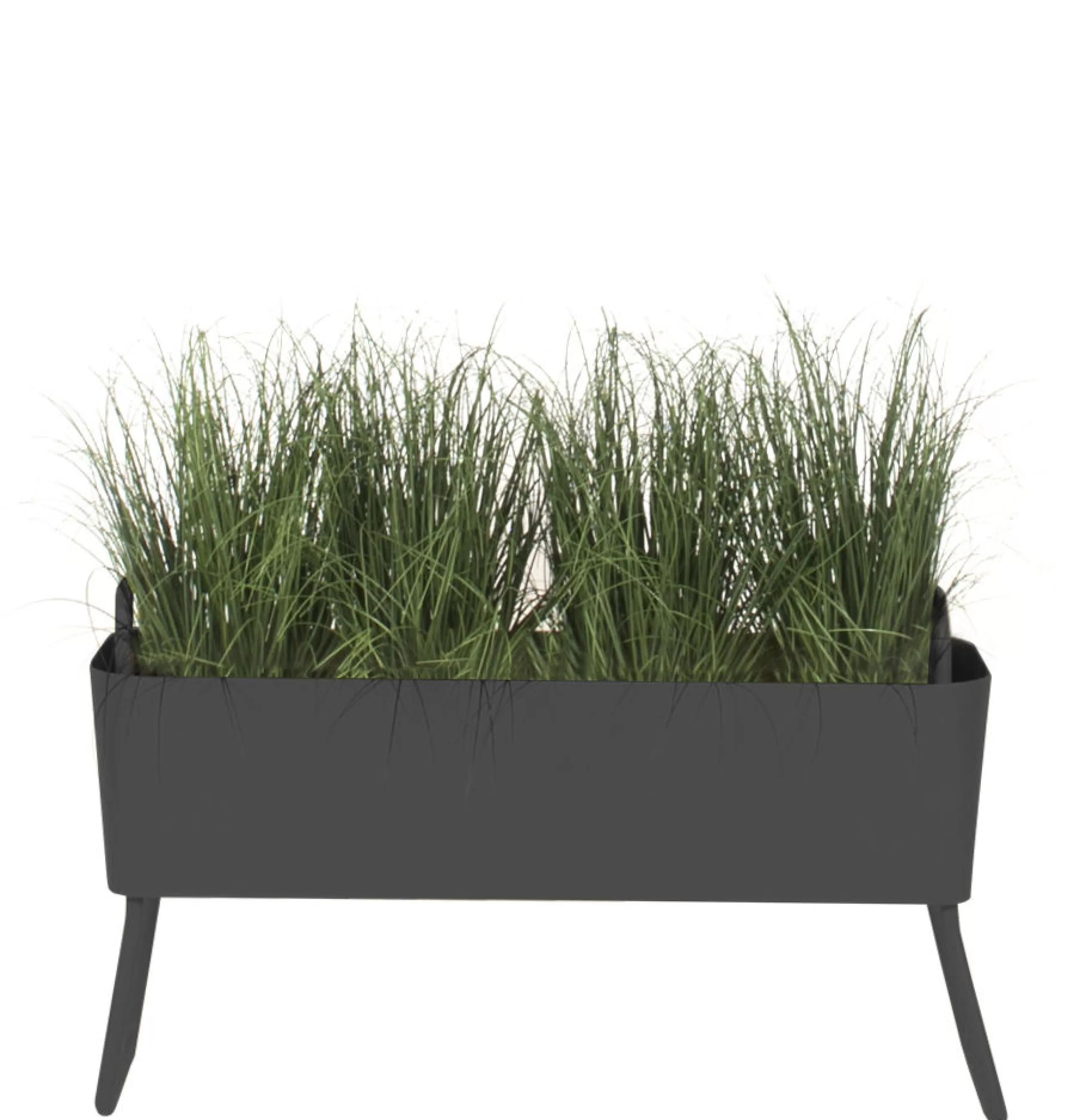 Pots Et Plantes>Maiori Jardiniere Greens Mini Metal Gris / Metal - L 100 X H 46 Cm - Gris Carbone