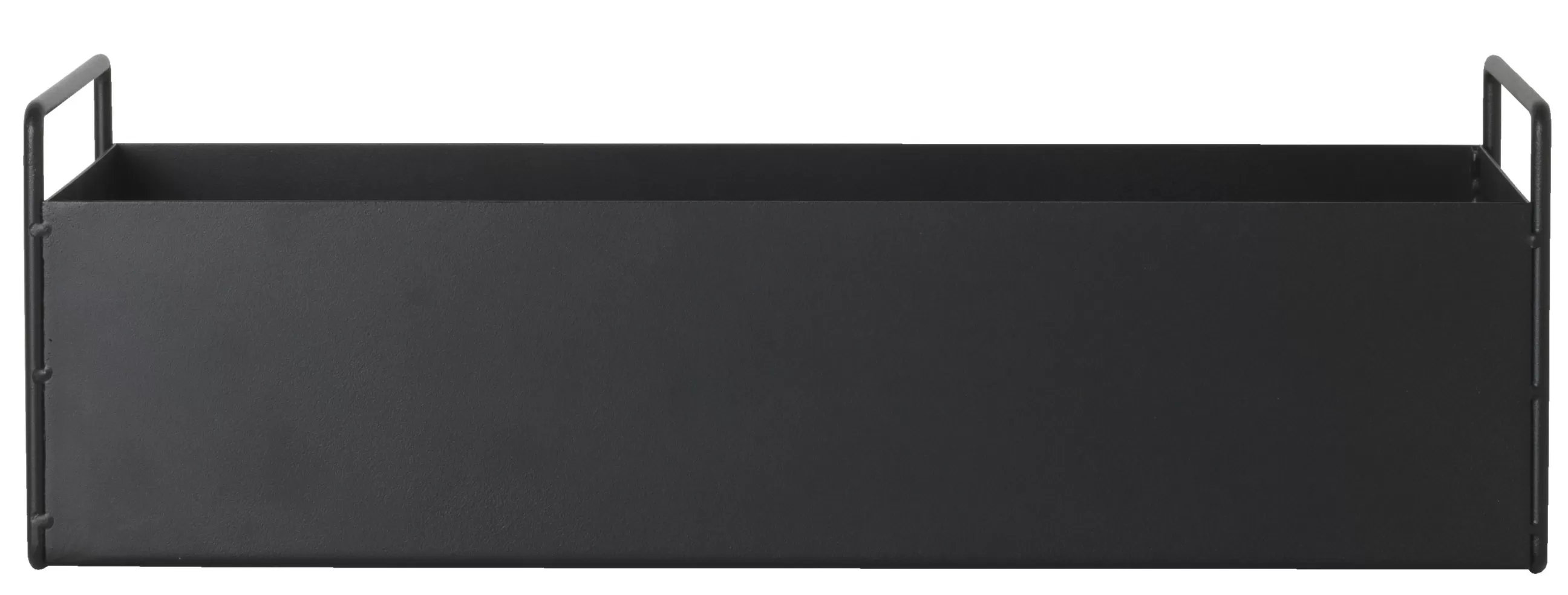Pots Et Plantes>Ferm Living Jardiniere Plant Box Small Metal/ Panier - L 45 X H 14 Cmx Prof. 25 Cm - Noir