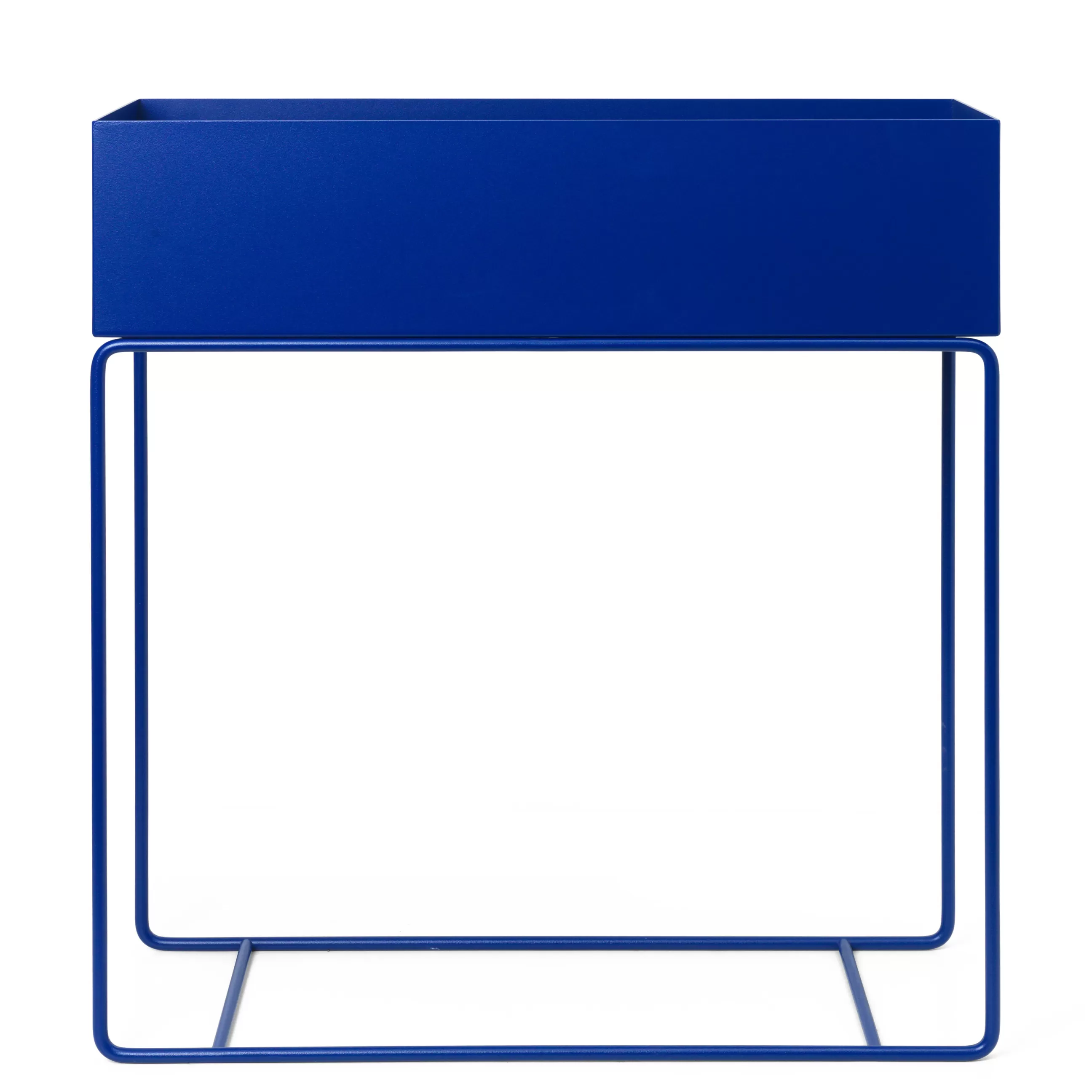 Pots Et Plantes>Ferm Living Jardiniere Sur Pied Plant Box Metal Bleu / L 60 X H 65 Cm X Prof. 25 Cm - Bleu Lumineux