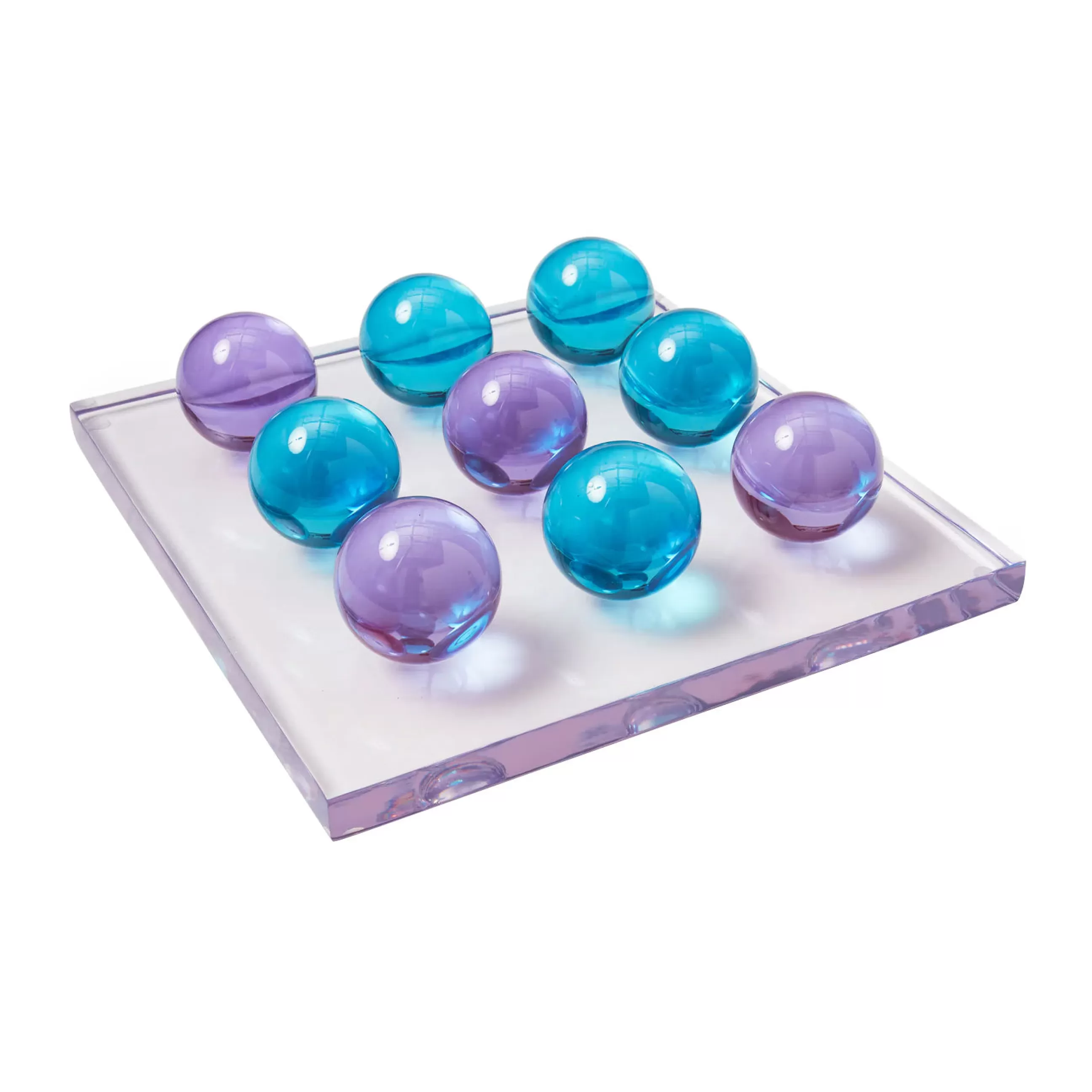 Jeux Et Loisirs>Jonathan Adler Jeu De Morpion Tic-Tac-Toe Plastique/ Acrylique - 30,5 X 30,5 Cm - Multicolore