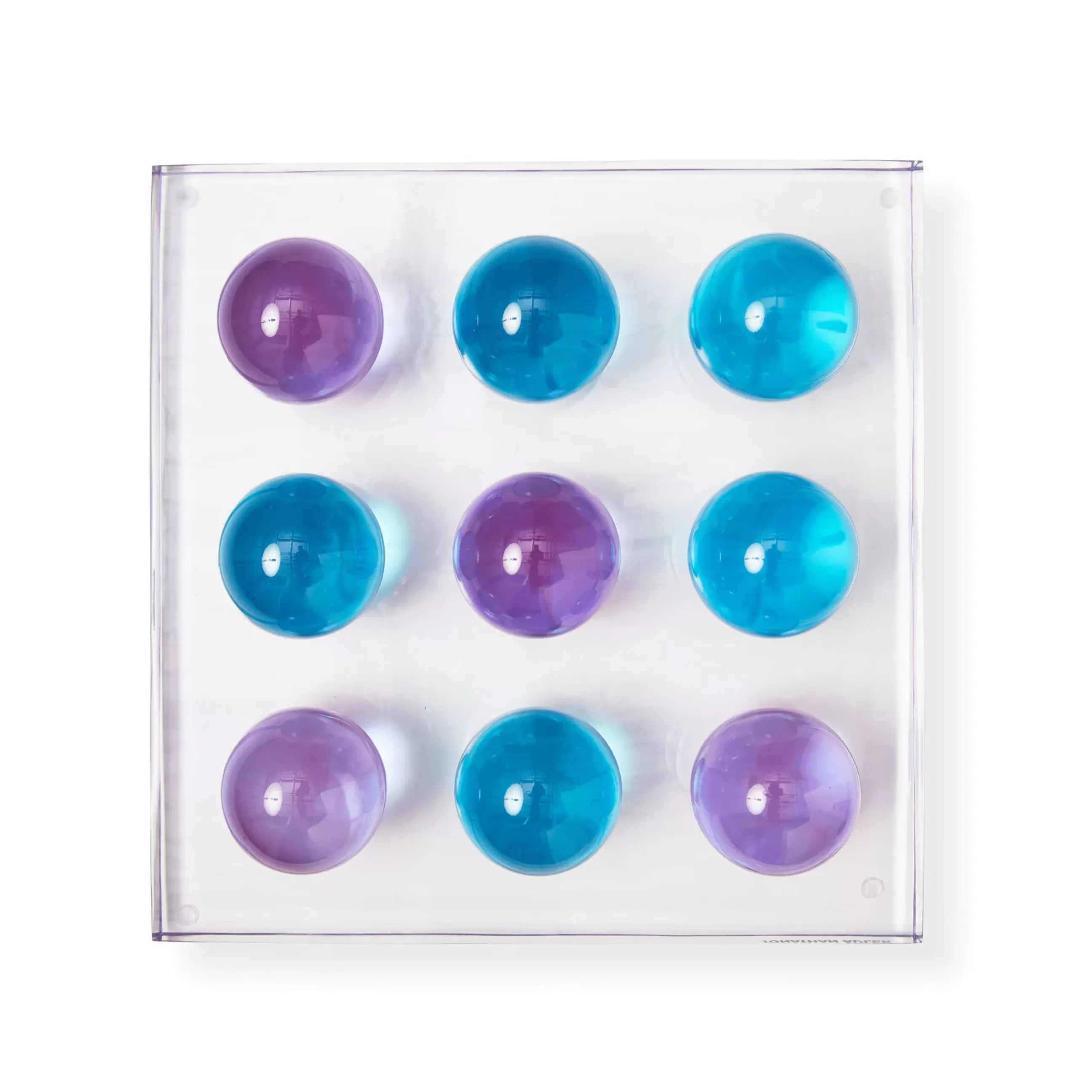 Jeux Et Loisirs>Jonathan Adler Jeu De Morpion Tic-Tac-Toe Plastique/ Acrylique - 30,5 X 30,5 Cm - Multicolore