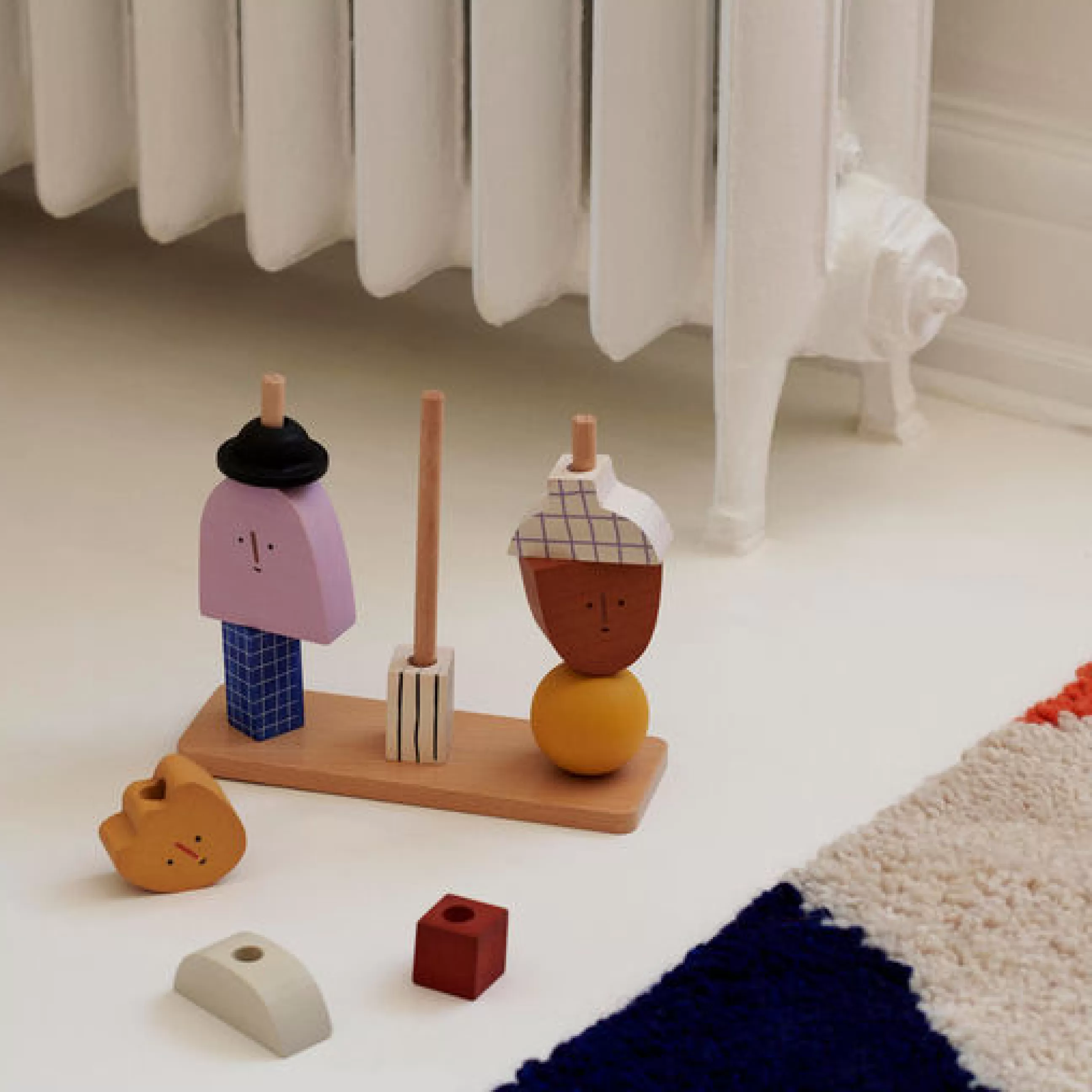 Jeux Et Loisirs>Ferm Living Jouet A Empiler Character Bois/ Bois Fsc - L 17 X H 20,6 Cm - Multicolore