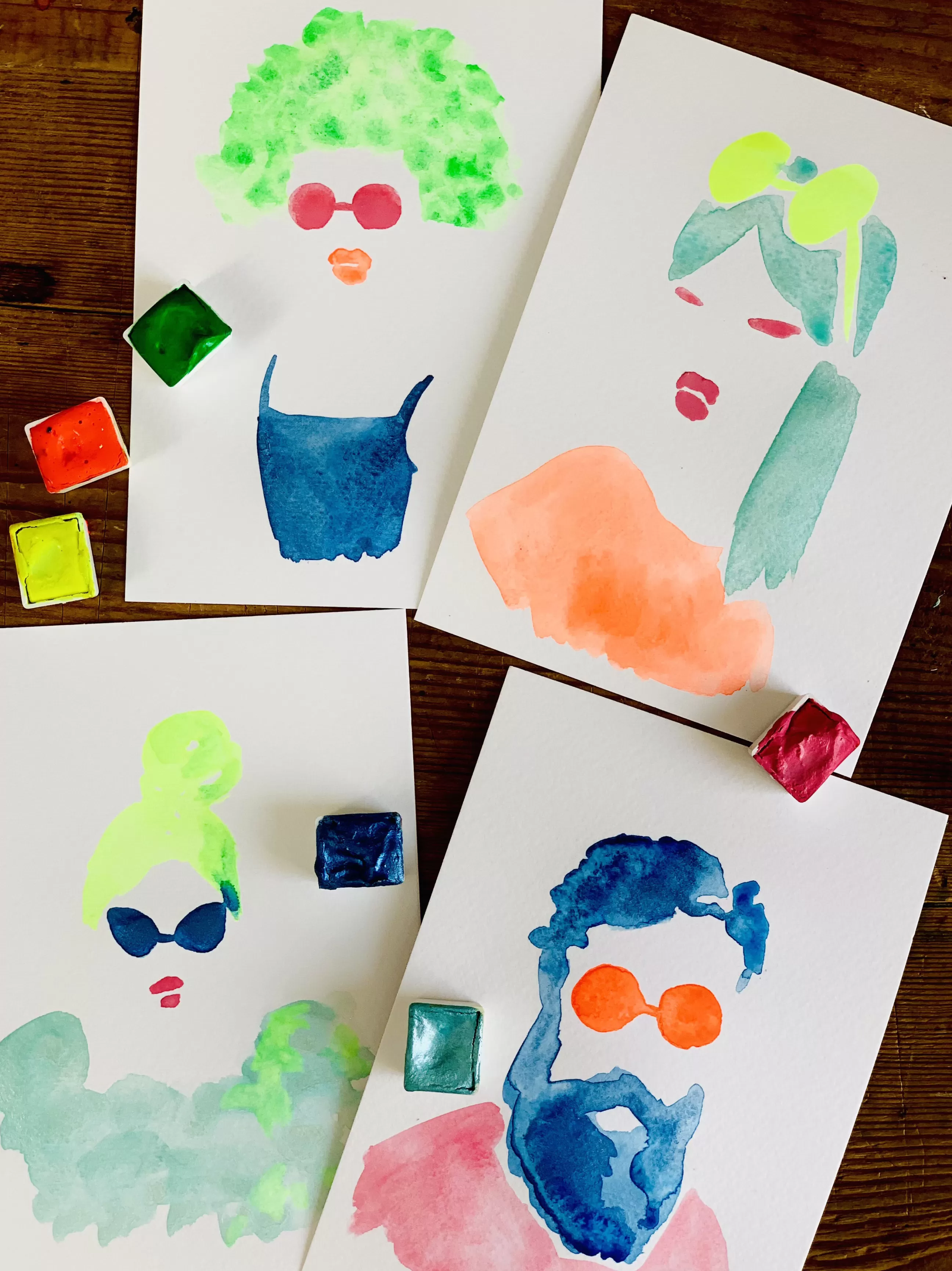 Jeux Et Loisirs>La Nouvelle Vague Couleurs Kit Se Lancer Dans L'Aquarelle Fibre Vegetale- Multicolore