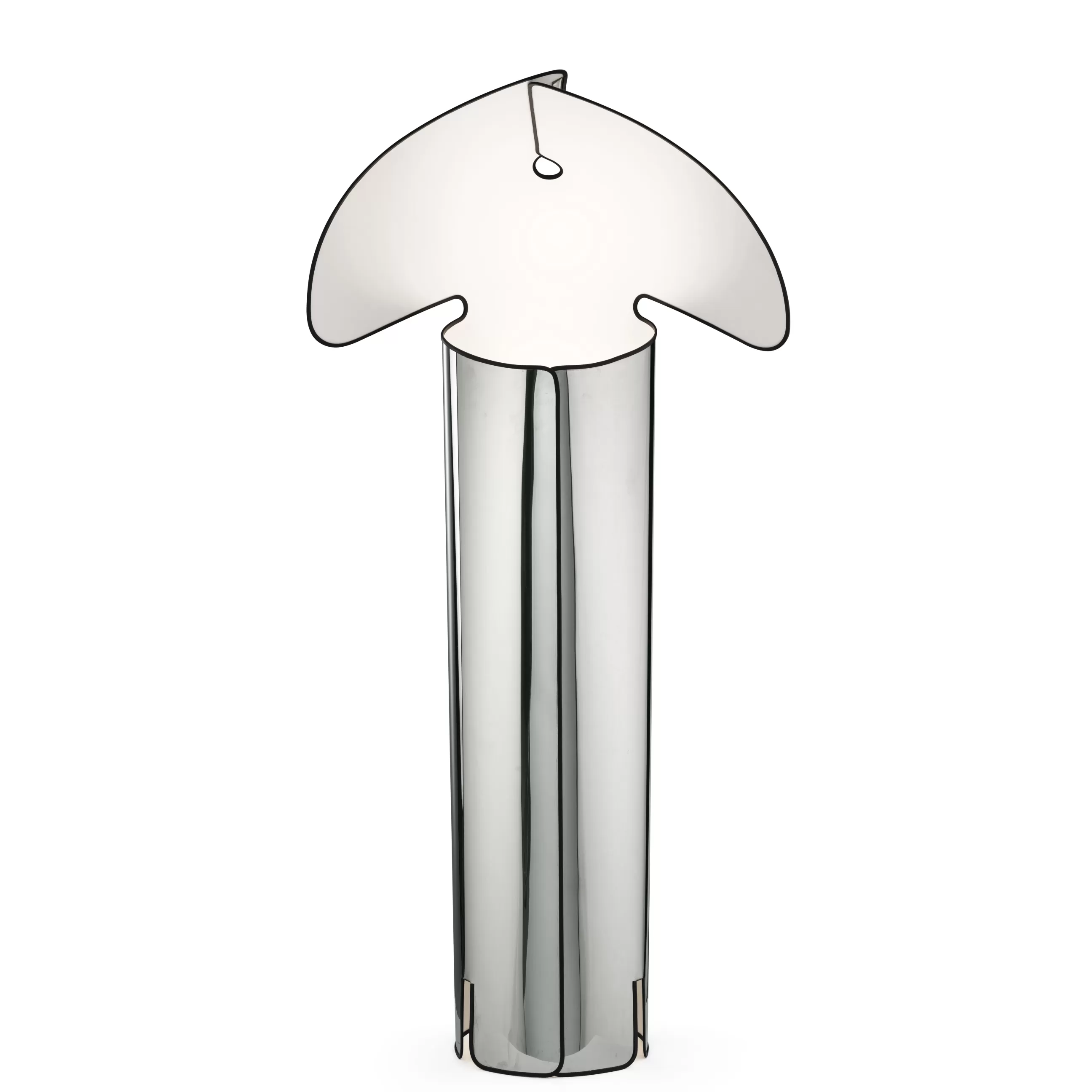 Luminaires Iconiques>Flos Lampadaire Chiara Gris Metal / O 72 X H 145 Cm - Acier / Reedition 1969 - Acier - Noir