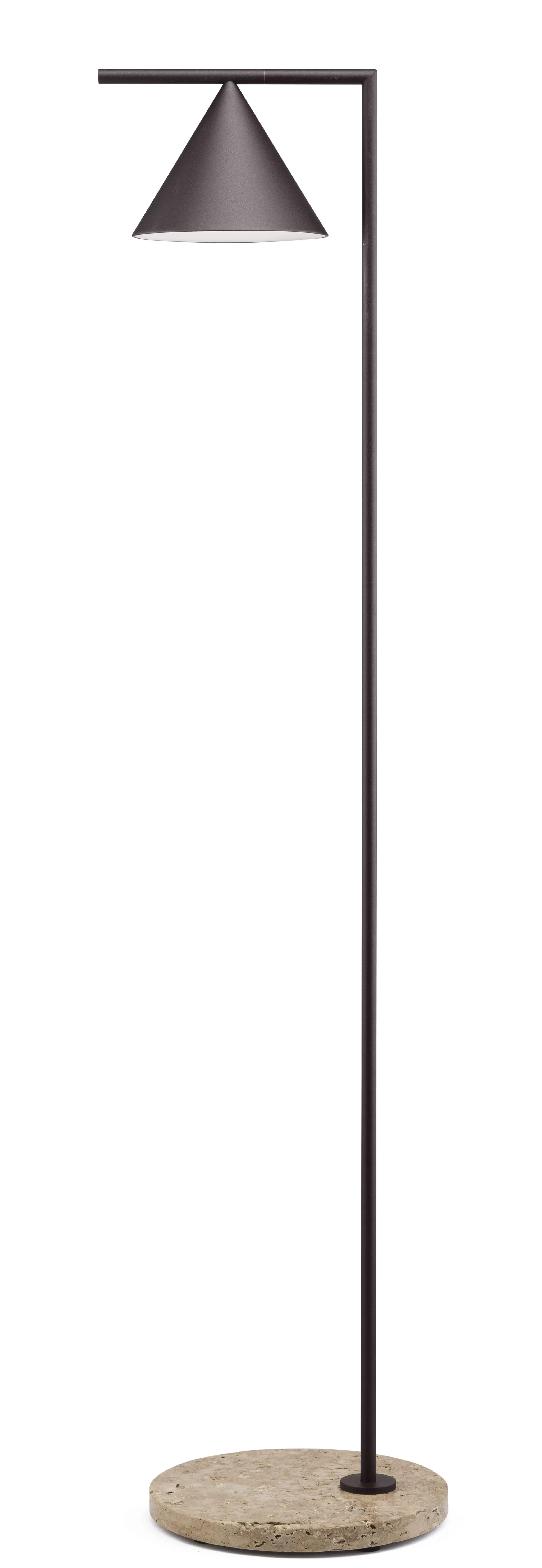 Luminaires De Salle De Bains>Flos Lampadaire D'extérieur Captain Flint Outdoor Metal Marron Led / H 154 Cm - Orientable - Base Pierre - Beige - Marron Fonce