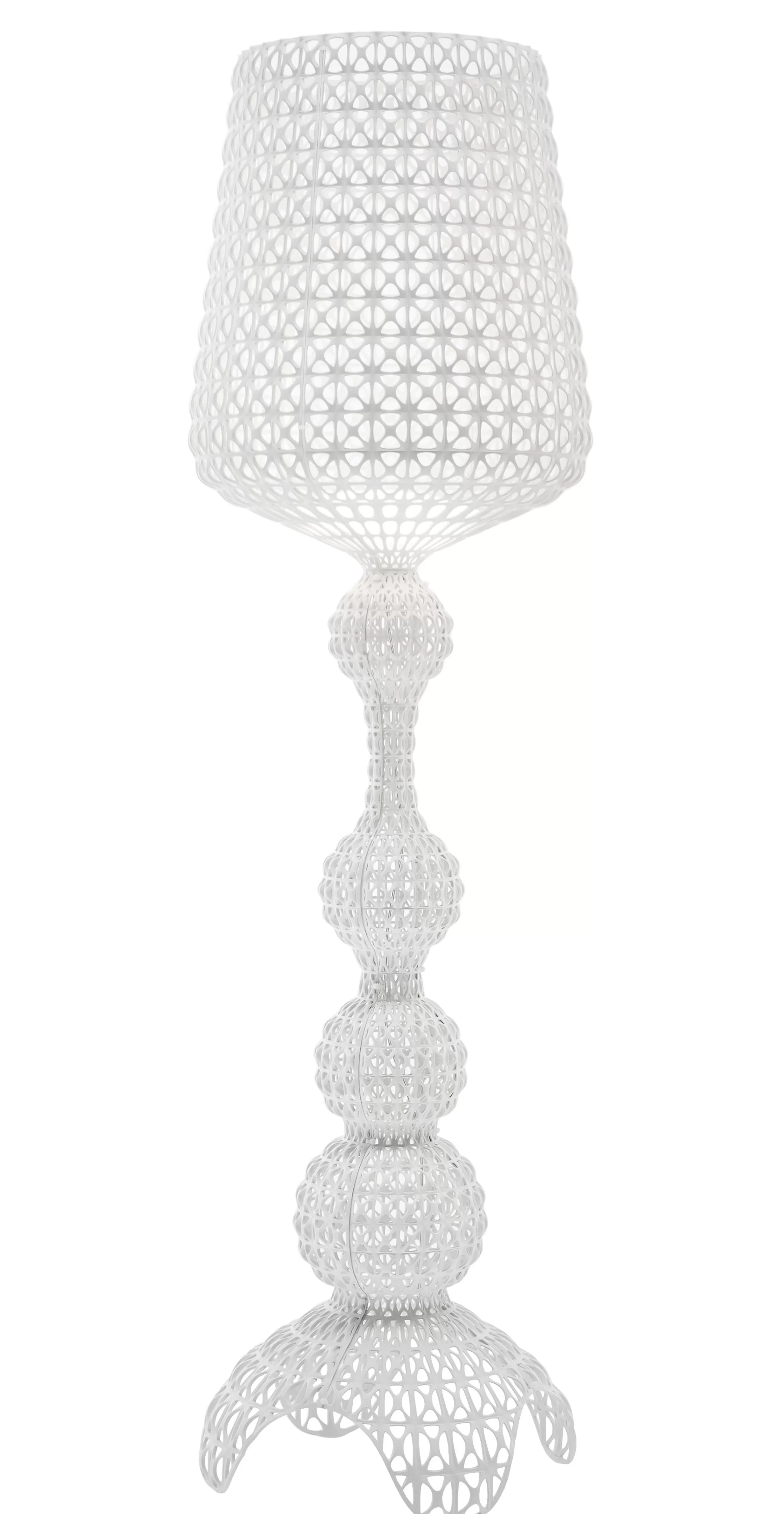 Luminaires D'extérieur>Kartell Lampadaire D'extérieur Kabuki Outdoor Plastique Blanc Plastique Balnc / Led - H 165 Cm - Blanc Opaque