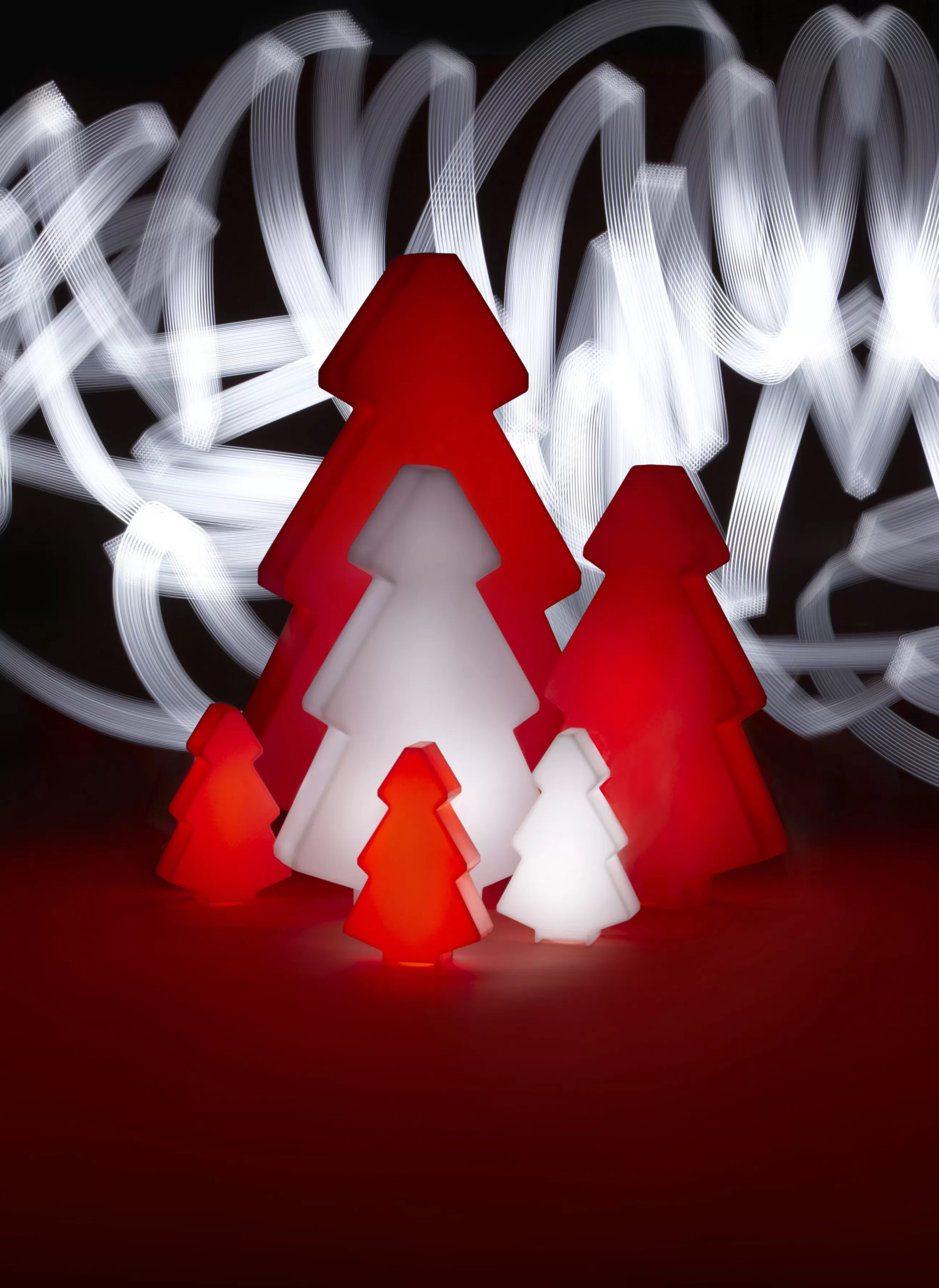 Mobilier Lumineux>Slide Lampadaire Lightree Indoor Plastique/ H 100 Cm - Pour L'Interieur - Rouge