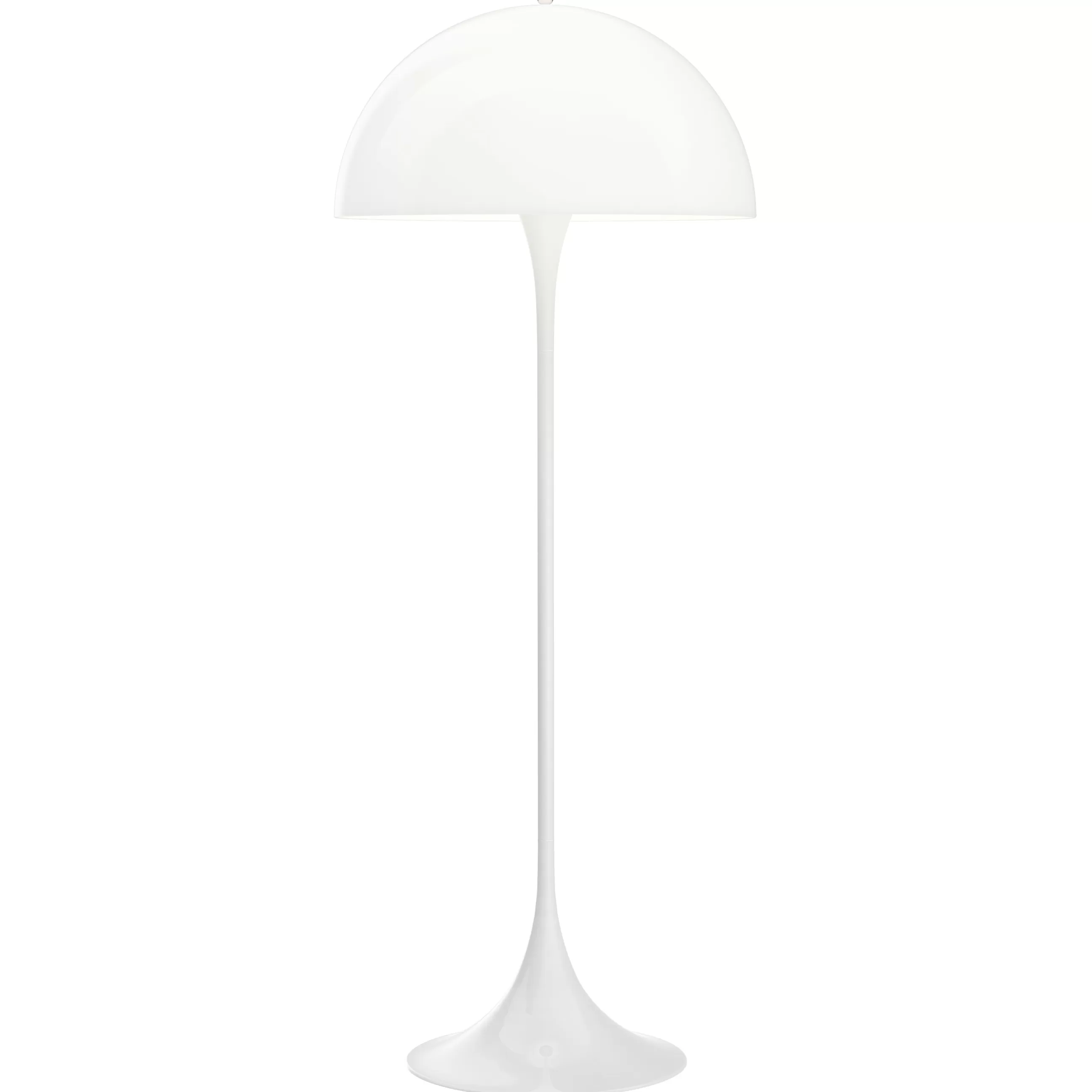 Luminaires Iconiques>Louis Poulsen Lampadaire Panthella Plastique/ O 50 X H 131 Cm - Plastique / Verner Panton, 1971 - Blanc Opalin
