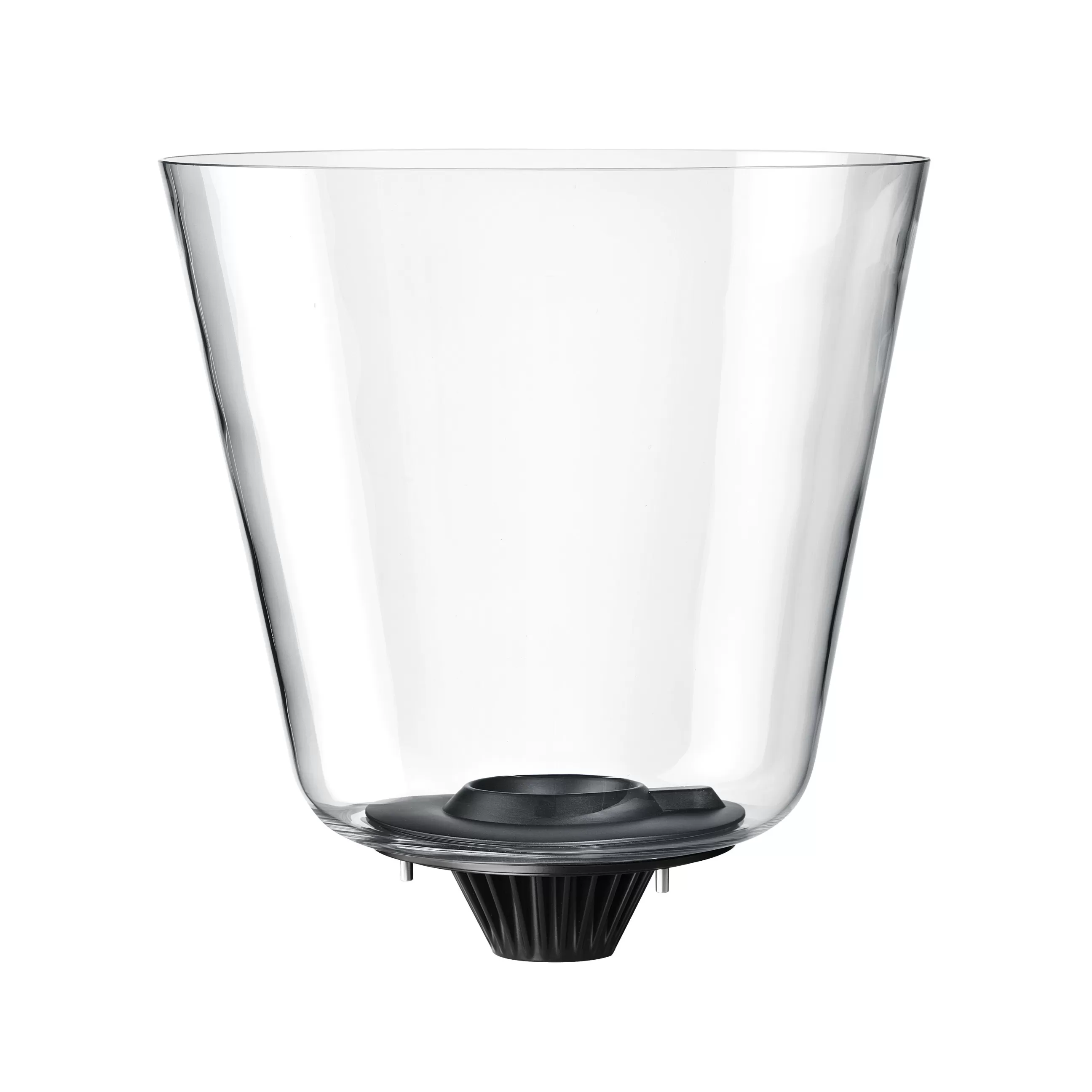 Lampes De Sol>Flos Lampe A Poser Noctambule Cone N°1 Verre Transparent / Led - O 36 X H 91 Cm - Noir - Transparent